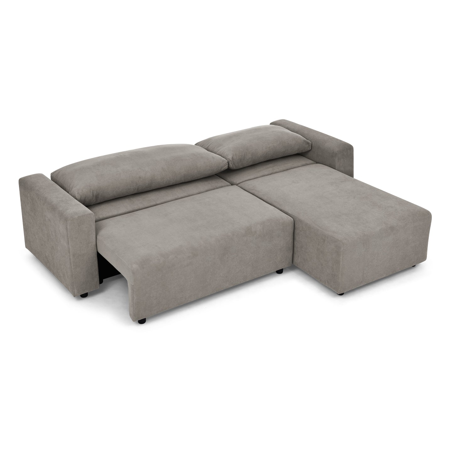 Melysen Modular Corduroy Upholstered 3 Seater Sofa Bed with Storage for Home Apartment Office Living Room£¬Free Combination£¬L Shaped