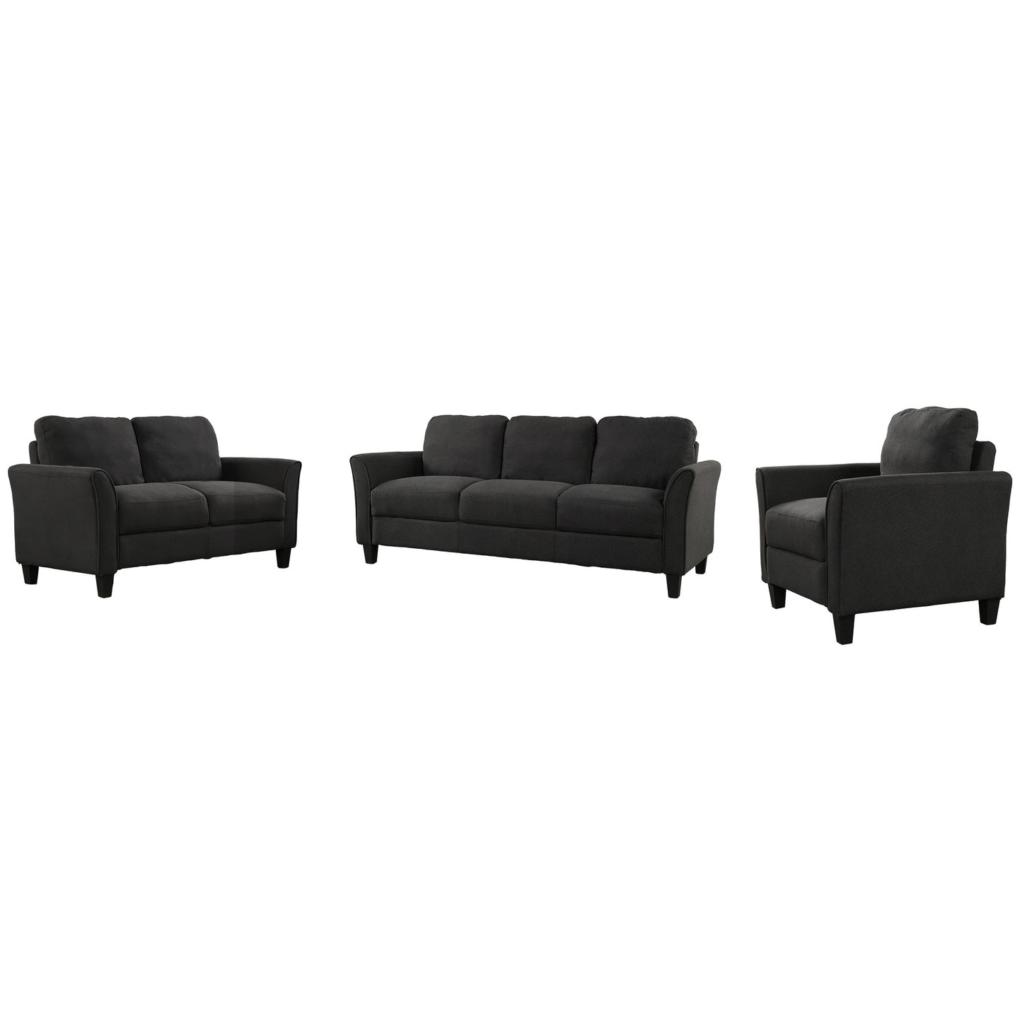 Melysen Polyester-blend 3 Pieces Sofa Set