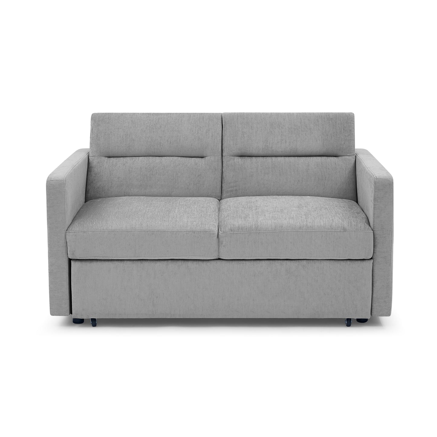 Melysen Loveseats Sofa Bed with Pull-out Bed, Adjsutable Back and Two Arm Pocket