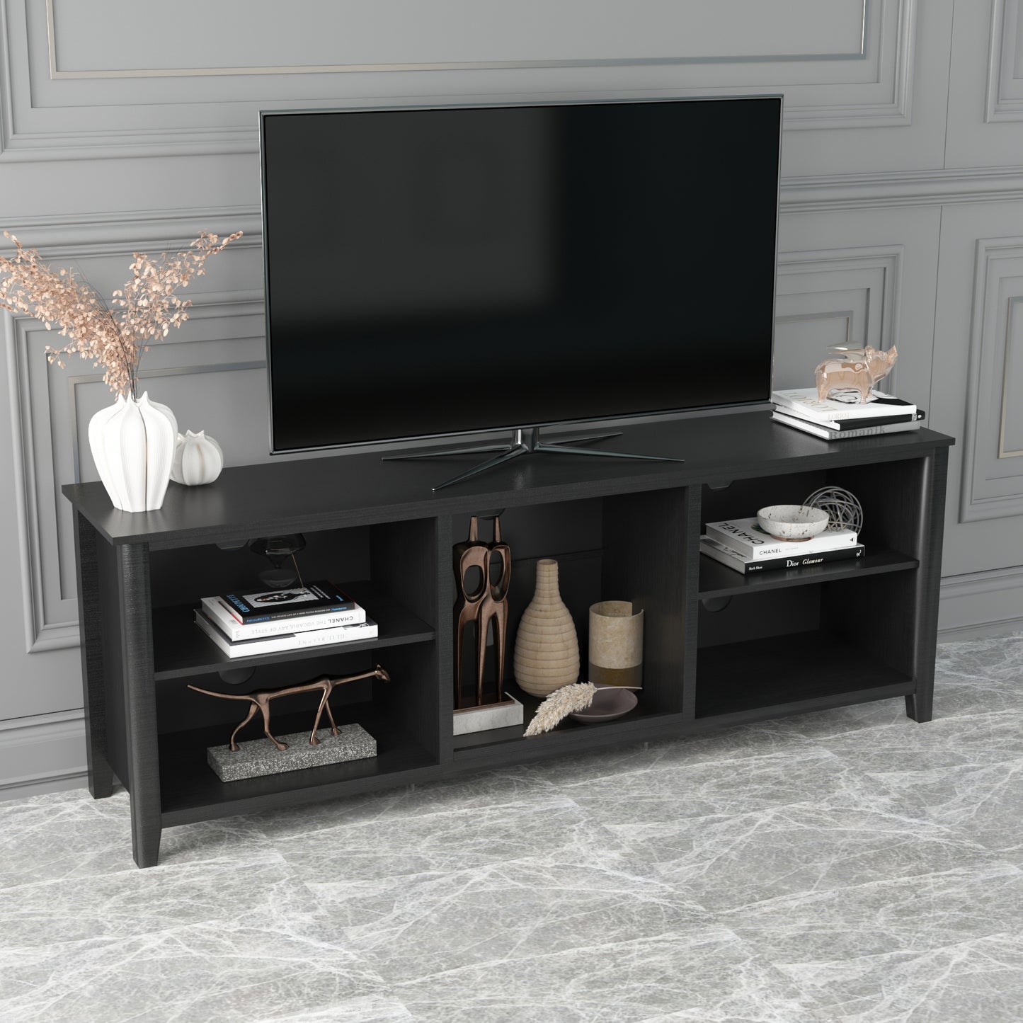 Melysen TV Stand Storage Media Console Entertainment Center