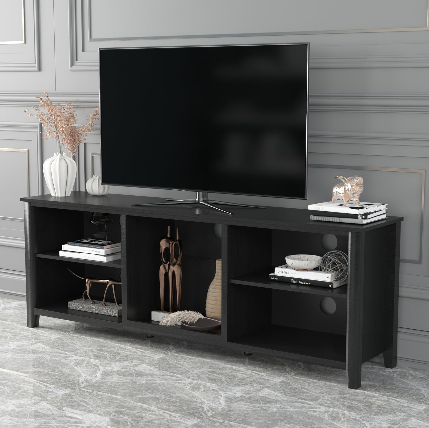 Melysen TV Stand Storage Media Console Entertainment Center