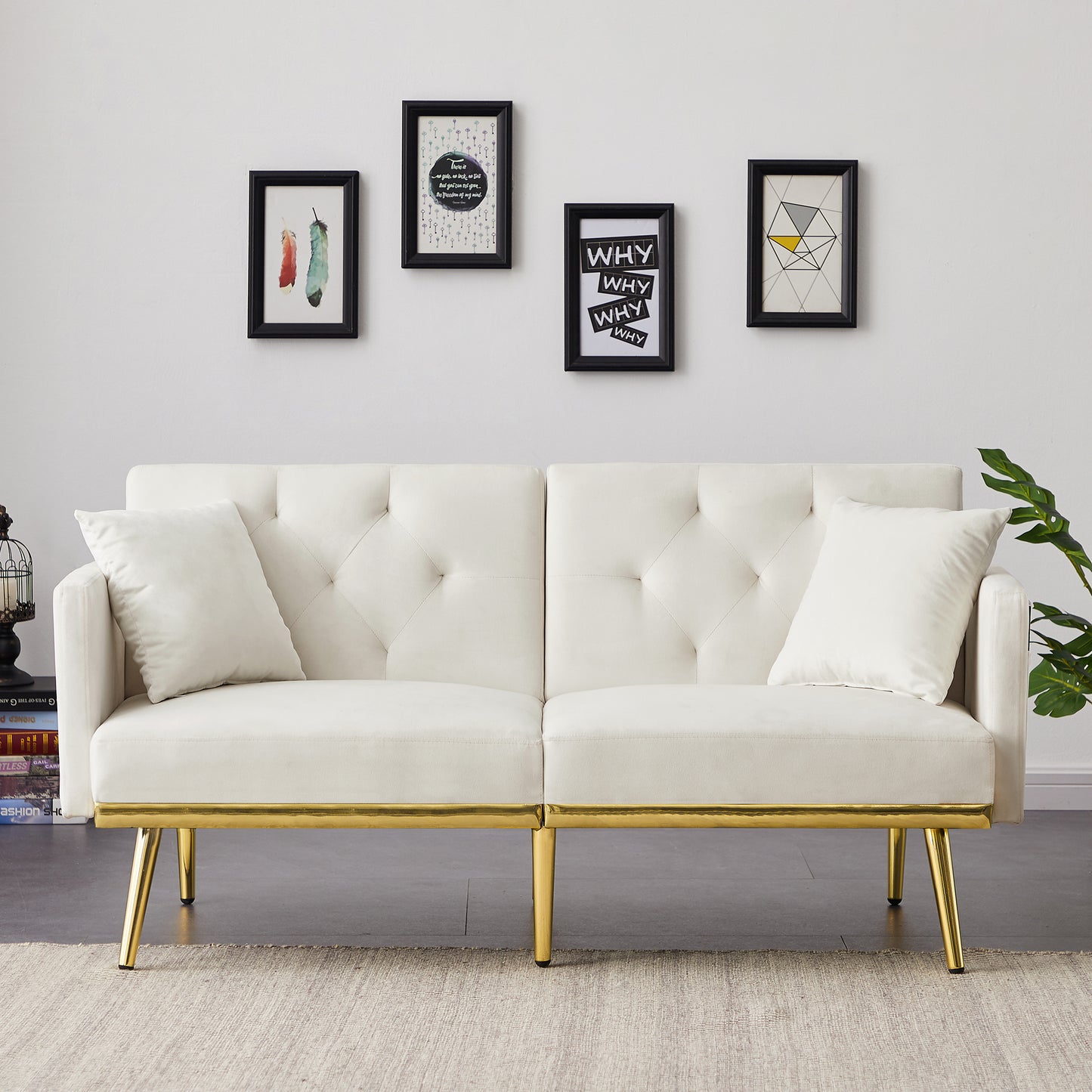 Melysen Velvet Sofa Bed