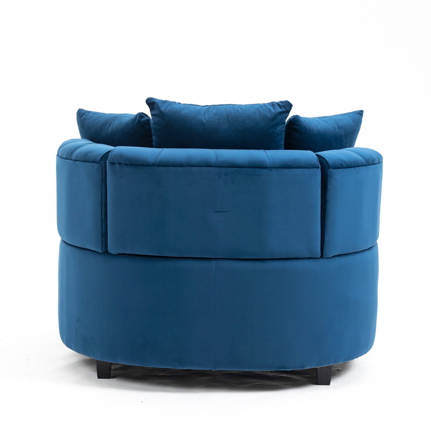 Melysen Accent Chair / Classical Barrel Chair for living room / Modern Leisure Sofa Chair (Blue),Blue