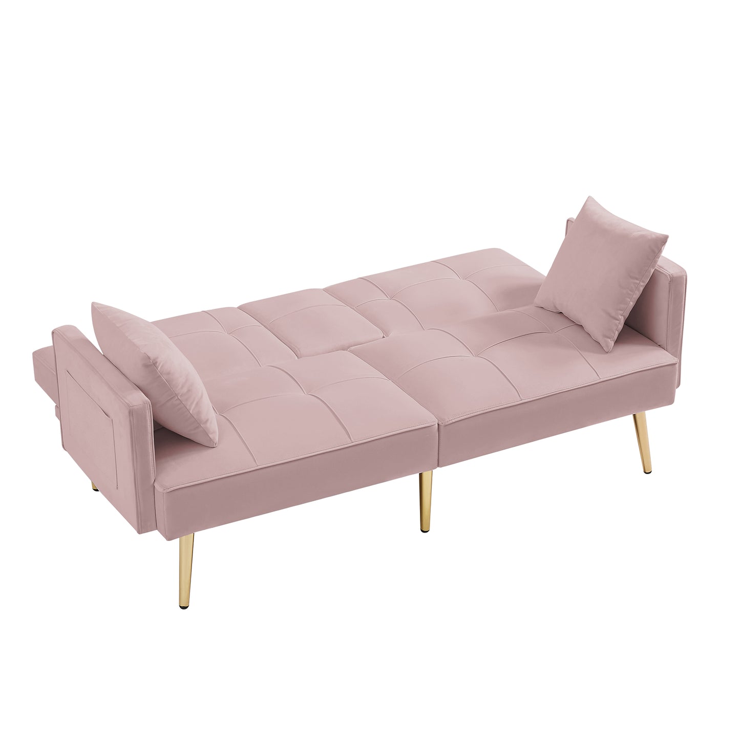 Melysen Velvet Futon Sofa Bed 01