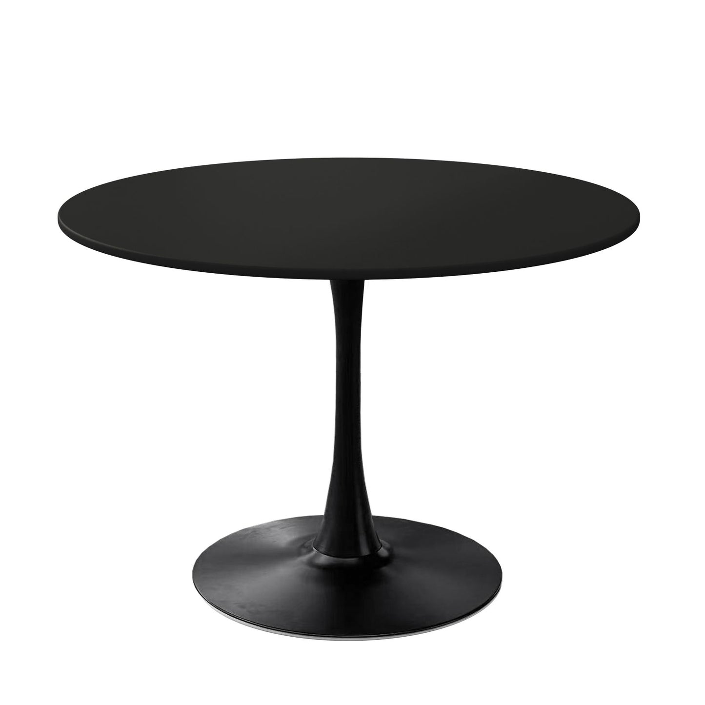 Melysen 42.12"Modern Round Dining Table with Round MDF Table Top,Metal Base Dining Table, End Table Leisure Coffee Table