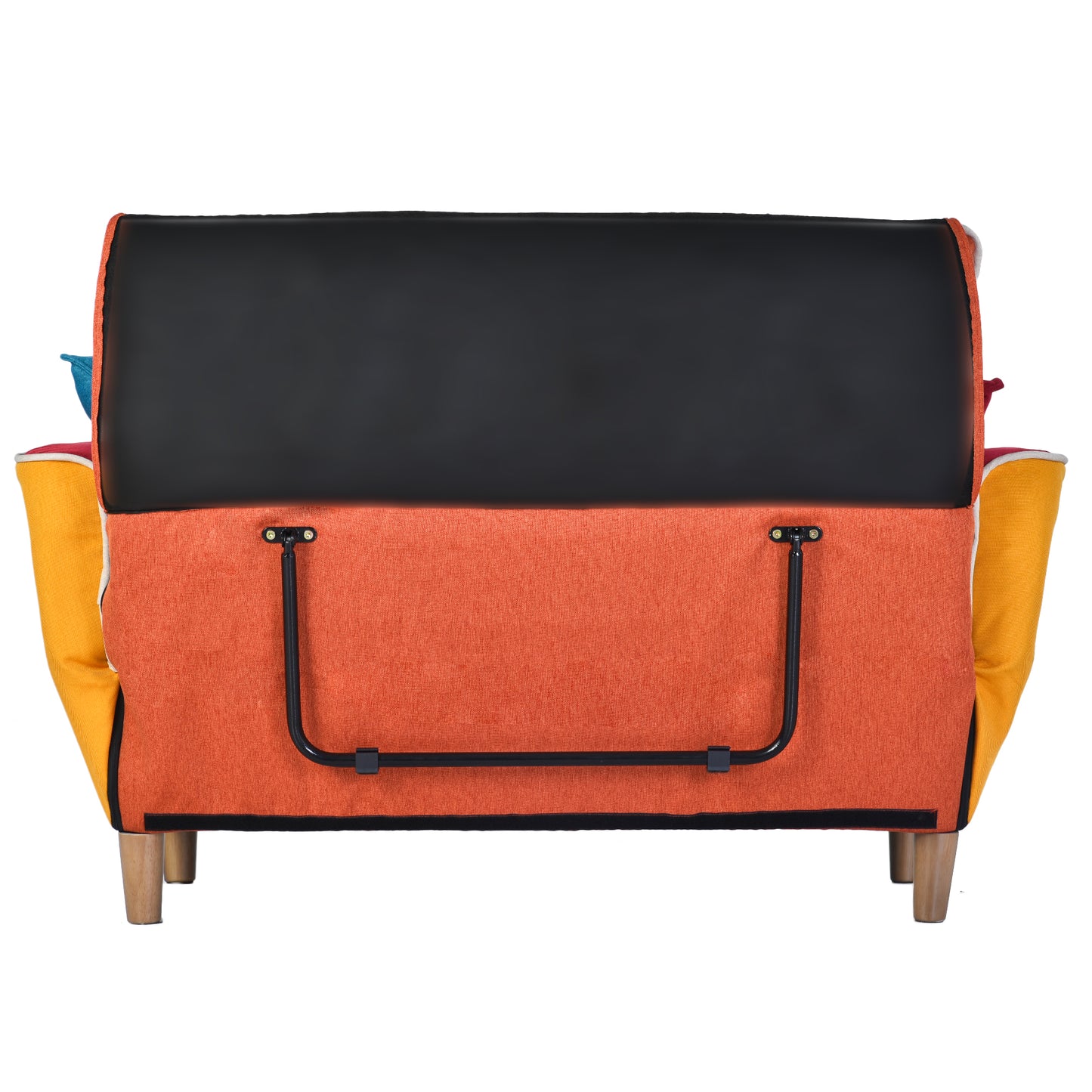 Melysen Small Space Colorful Sleeper Sofa, Solid Wood Legs