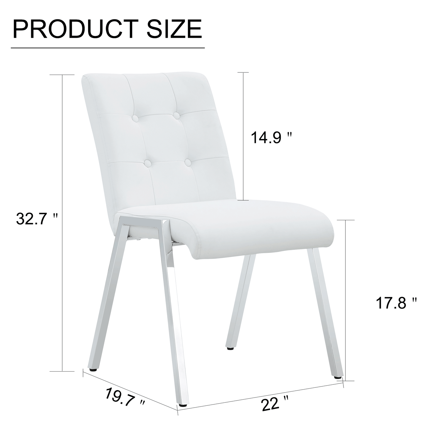 Melysen Table and Chair Set, Rectangular Dining Table, Equipped with 0.4"Tempered Glass Tabletop and White Mdf Trapezoidal Support, Paired with Lattice Armless High Back Dining Chairs (1 Table+6 Chairs)