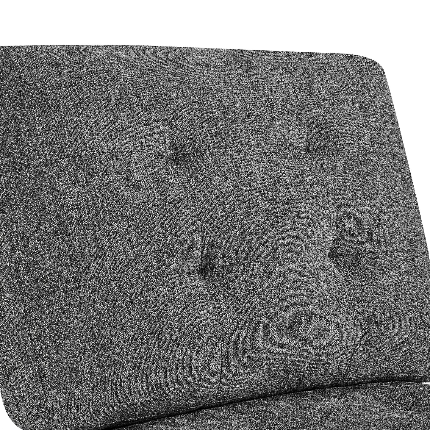 Melysen Modular Sectional Sofa,DIY Combination Sofa,Velvet,Grey