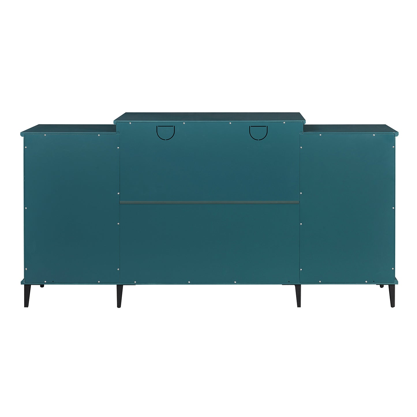 Melysen 62" TV Stand,Buffet Sideboard Cabinet,Teal Blue