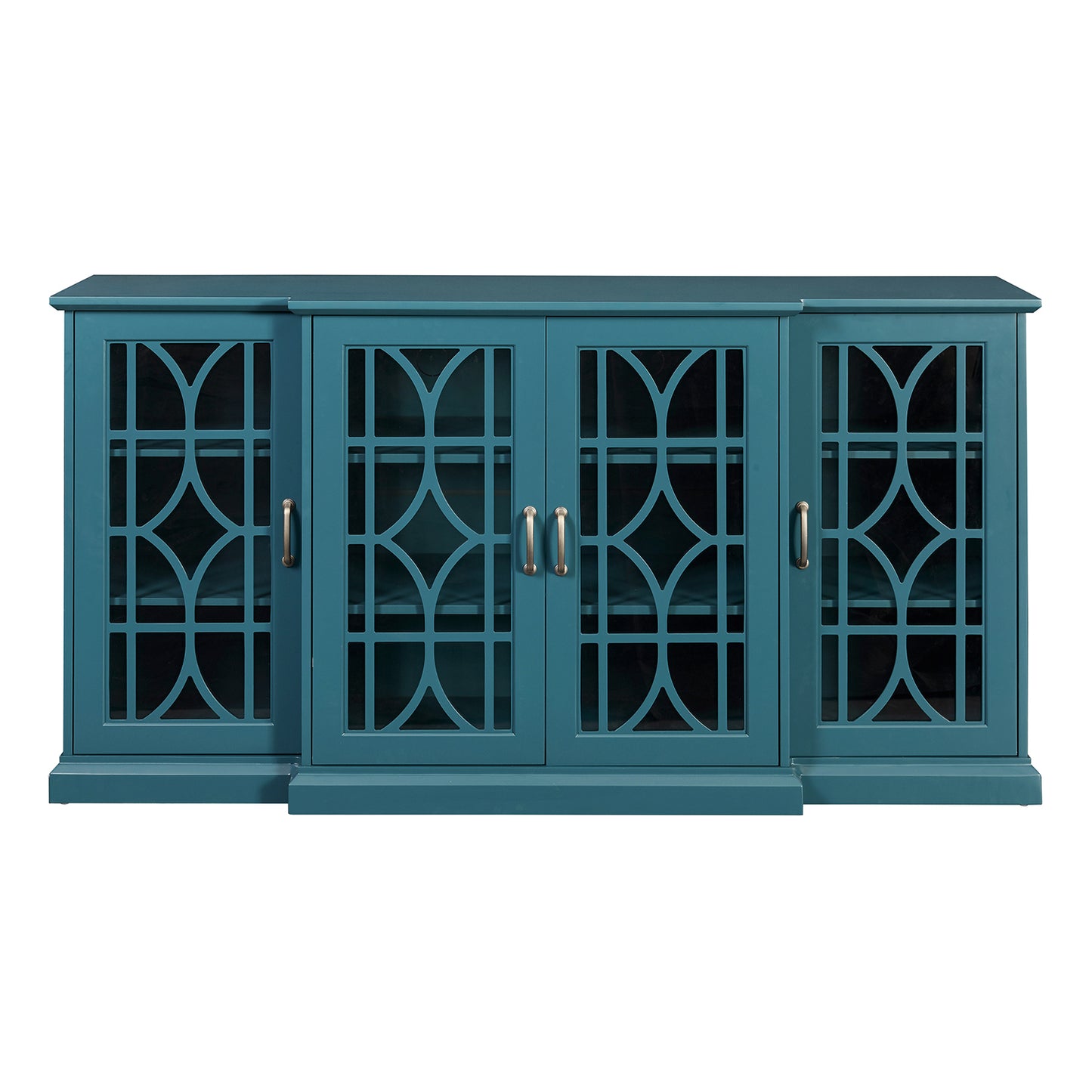 Melysen 63" TV Stand,Sideboard Buffet ,Storage Cabinet,Teal Blue