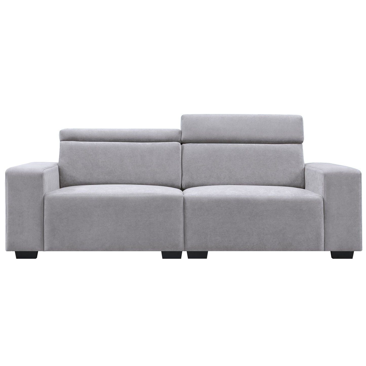 Melysen 87*34.2" 2-3 Seater Sectional Sofa Couch with Multi-Angle Adjustable Headrest, Spacious and Comfortable Velvet Loveseat for Living Room,Studios,Salon, Bedroom,Apartment,3 Color