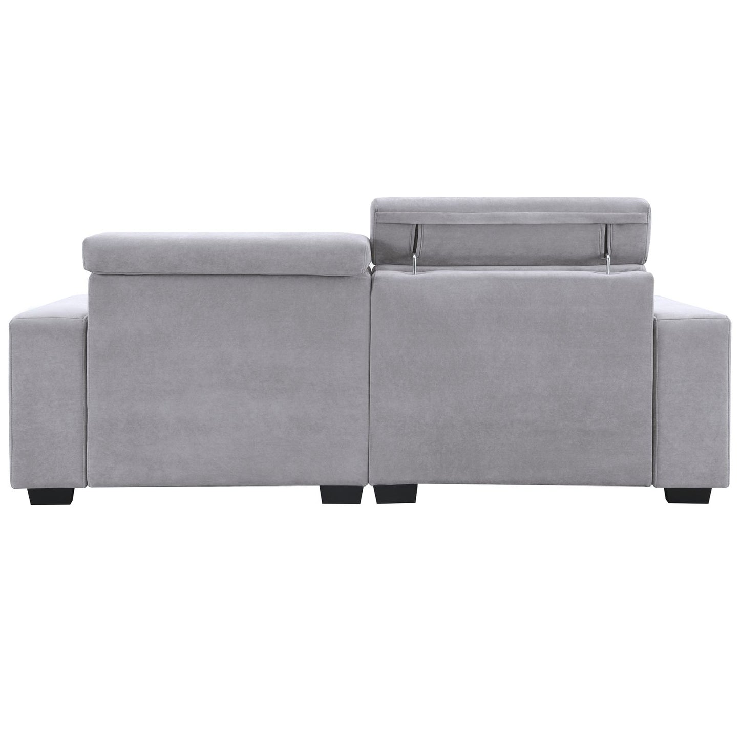 Melysen 87*34.2" 2-3 Seater Sectional Sofa Couch with Multi-Angle Adjustable Headrest, Spacious and Comfortable Velvet Loveseat for Living Room,Studios,Salon, Bedroom,Apartment,3 Color