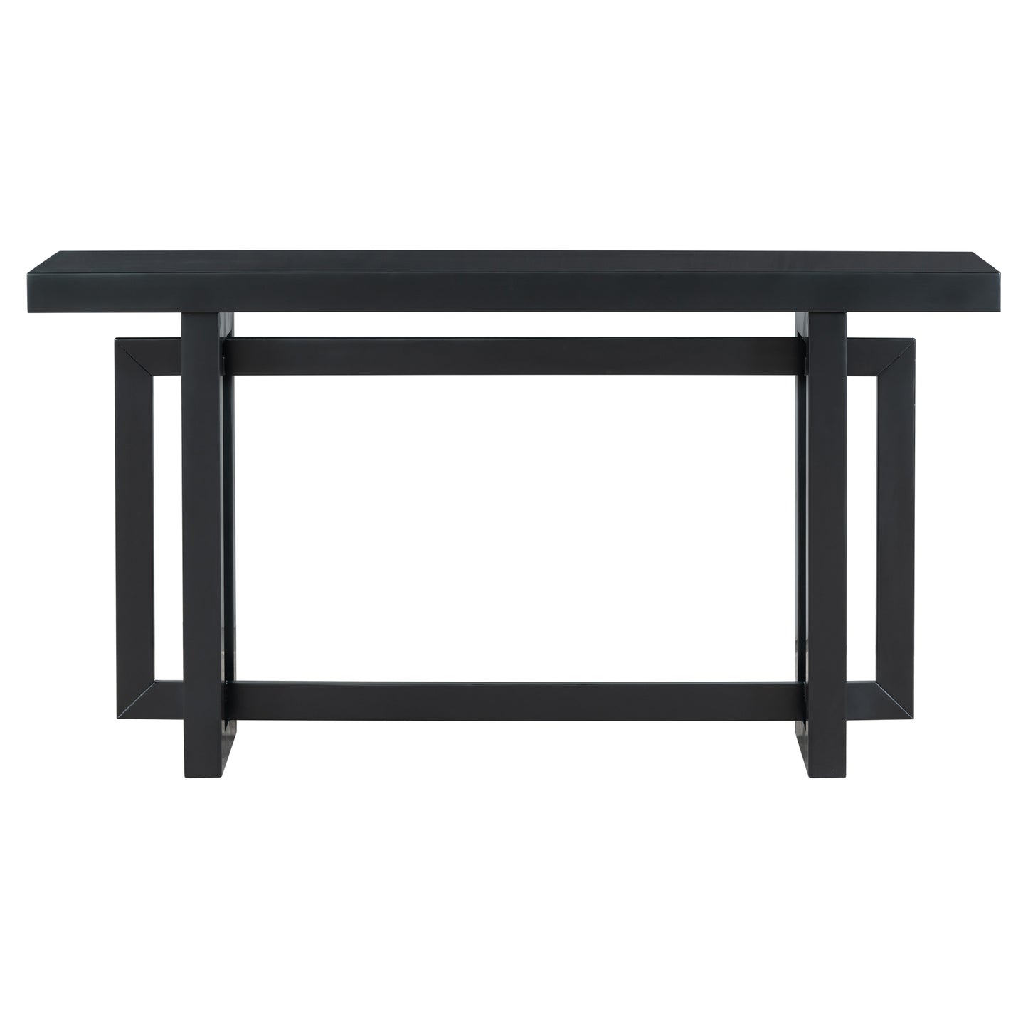 Melysen Contemporary Console Table with Wood Top, Extra Long Entryway Table for Entryway, Hallway, Living Room, Foyer, Corridor