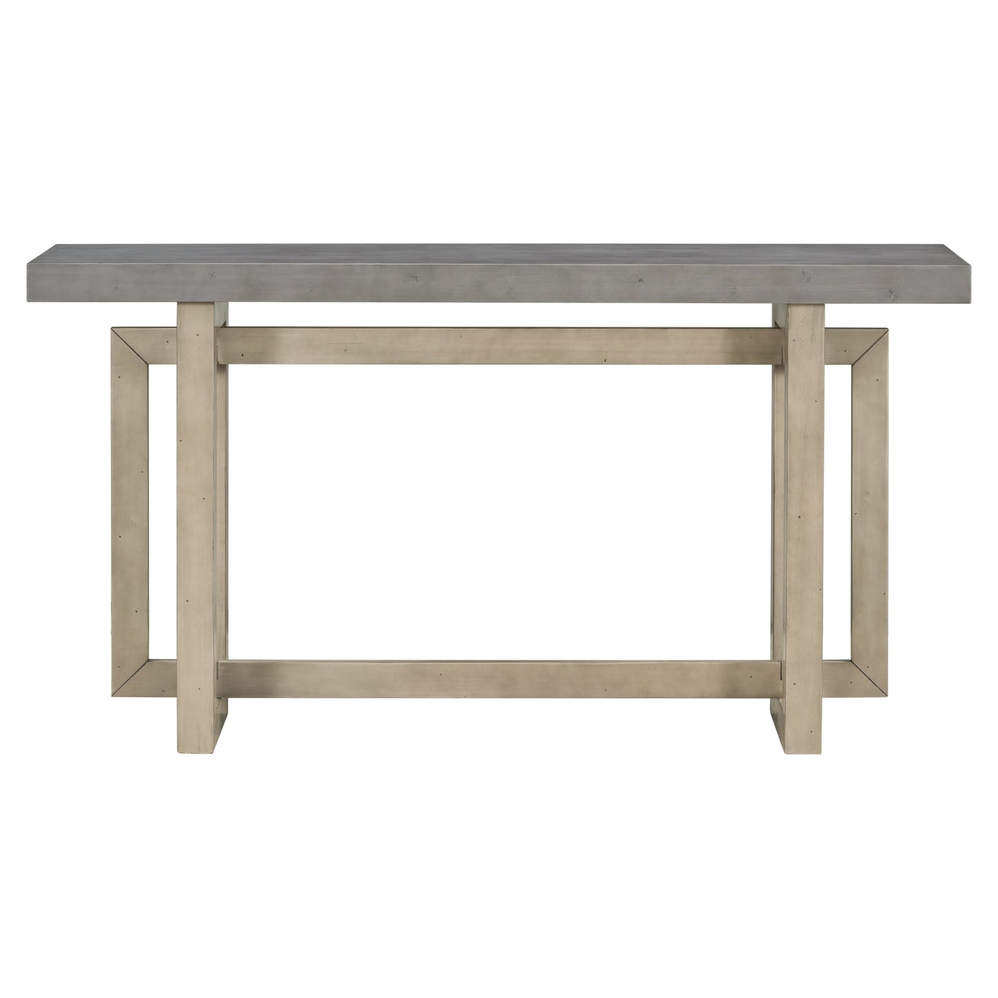 Melysen Contemporary Console Table with Wood Top, Extra Long Entryway Table for Entryway, Hallway, Living Room, Foyer, Corridor