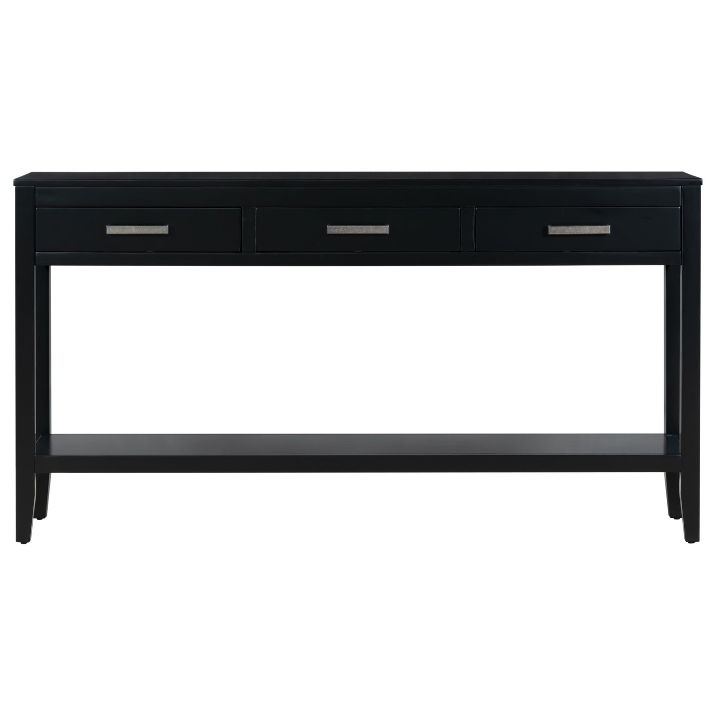 Melysen Contemporary 3-Drawer Console Table with 1 Shelf, Entrance Table for Entryway, Hallway, Living Room, Foyer, Corridor