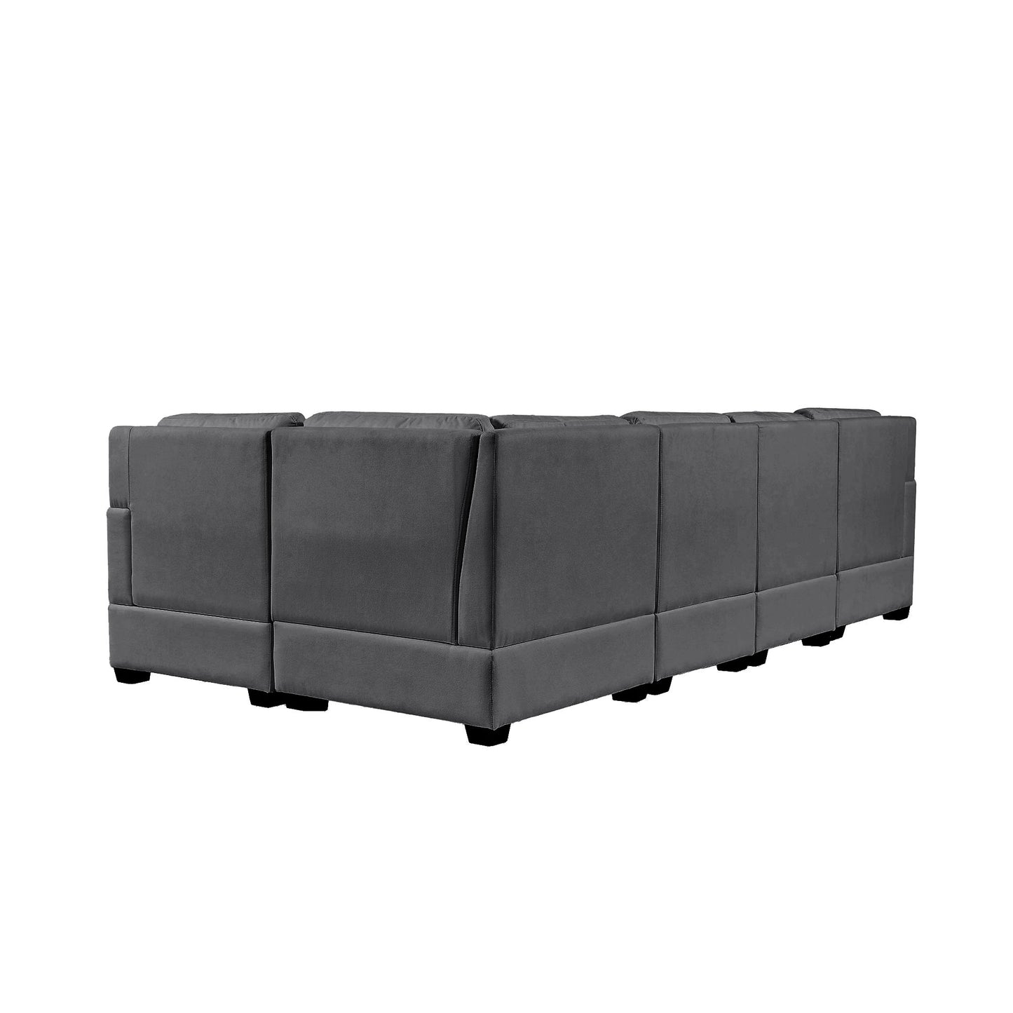 Melysen Sectional Modular Sofa with 2 Tossing cushions and Solid Frame for Living Room