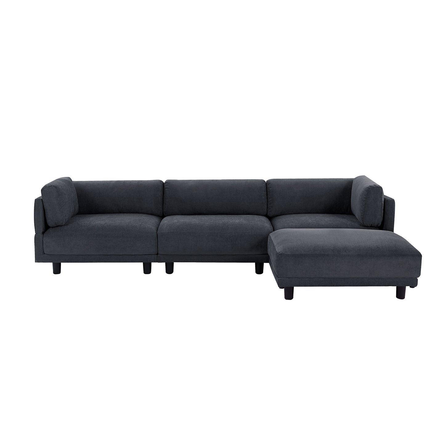 Melysen Upholstery Convertible Sectional Sofa, L Shaped Couch with Reversible Chaise