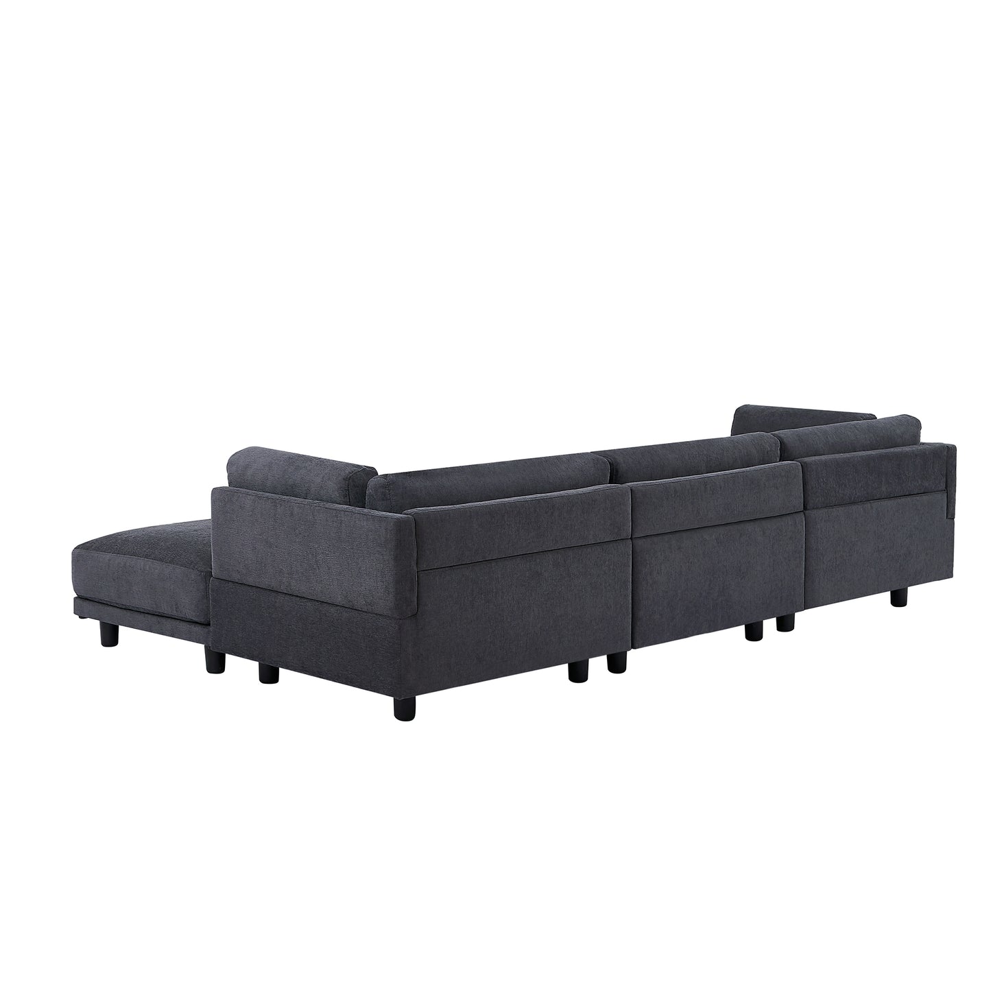 Melysen Upholstery Convertible Sectional Sofa, L Shaped Couch with Reversible Chaise