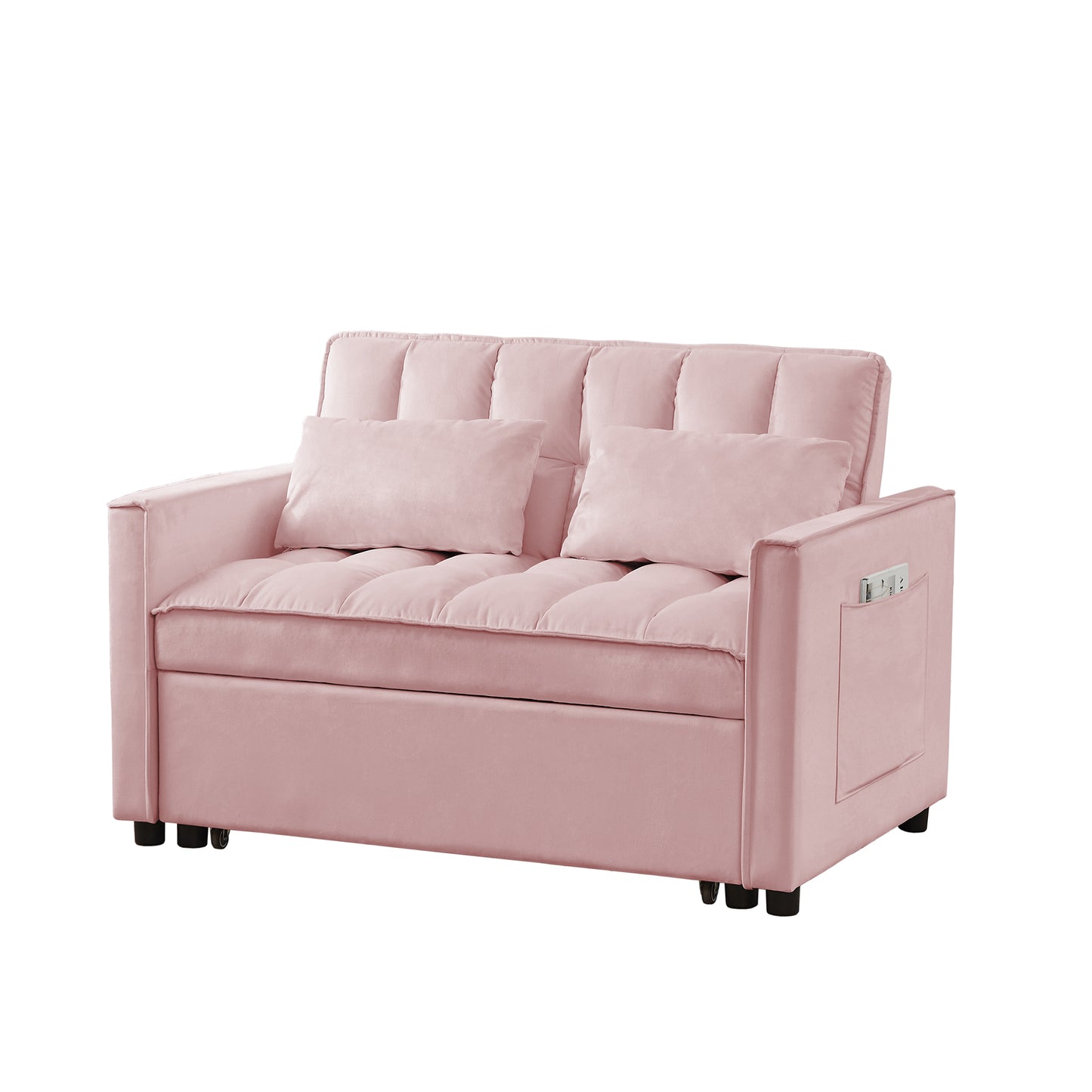 Melysen Velvet Loveseat Sofa Bed