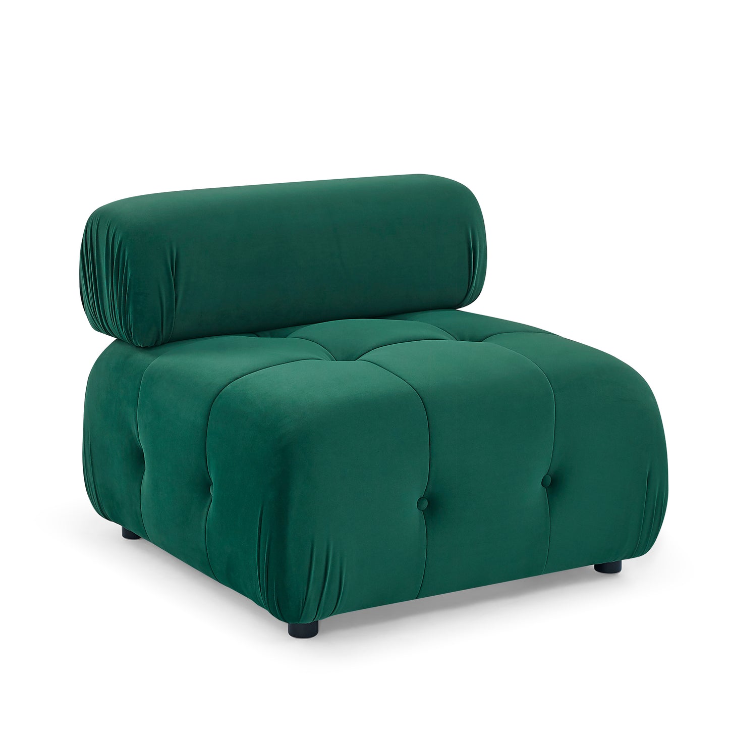 Melysen 93 "Modern Living Room Modular Combined Sofa,Green Velvet