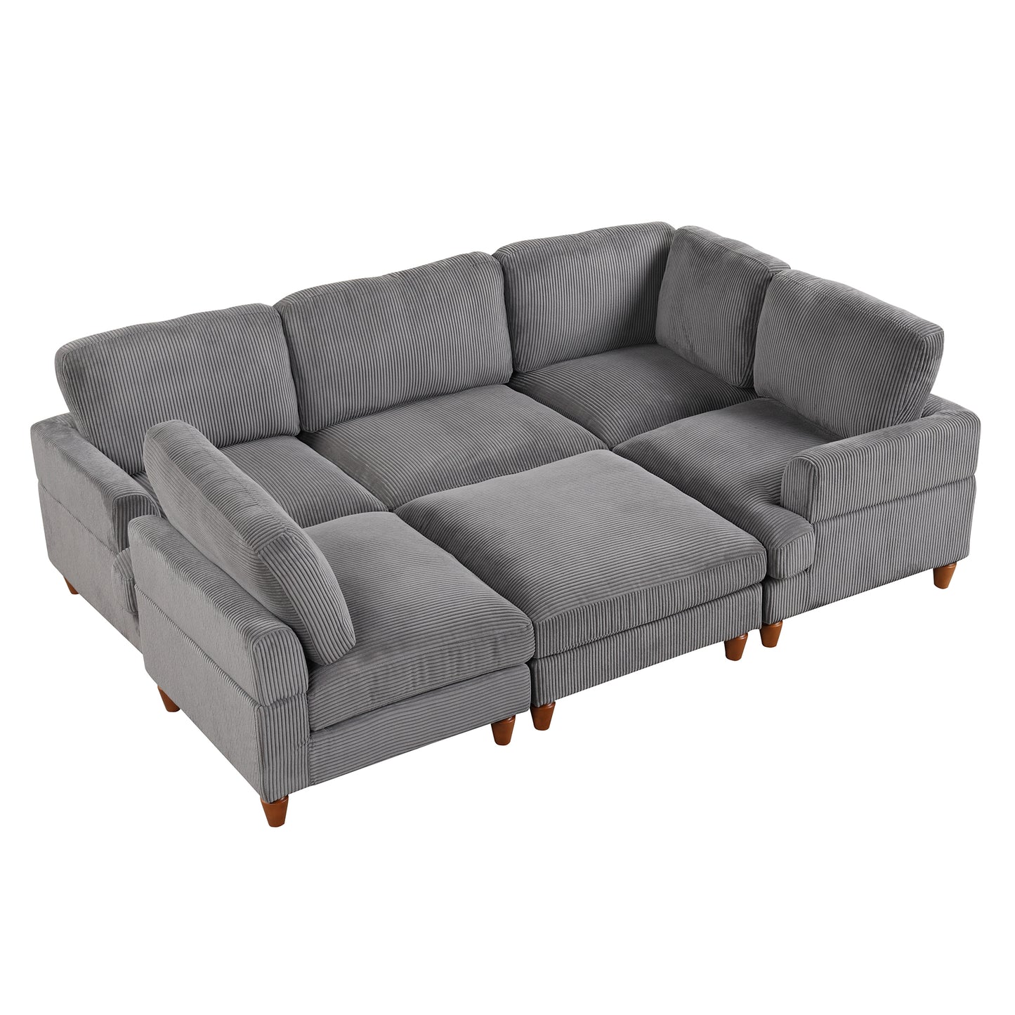 Melysen Modular Sectional Sofa with Ottoman L Shaped Corner Sectional for Living Room£¬Office£¬Spacious Space