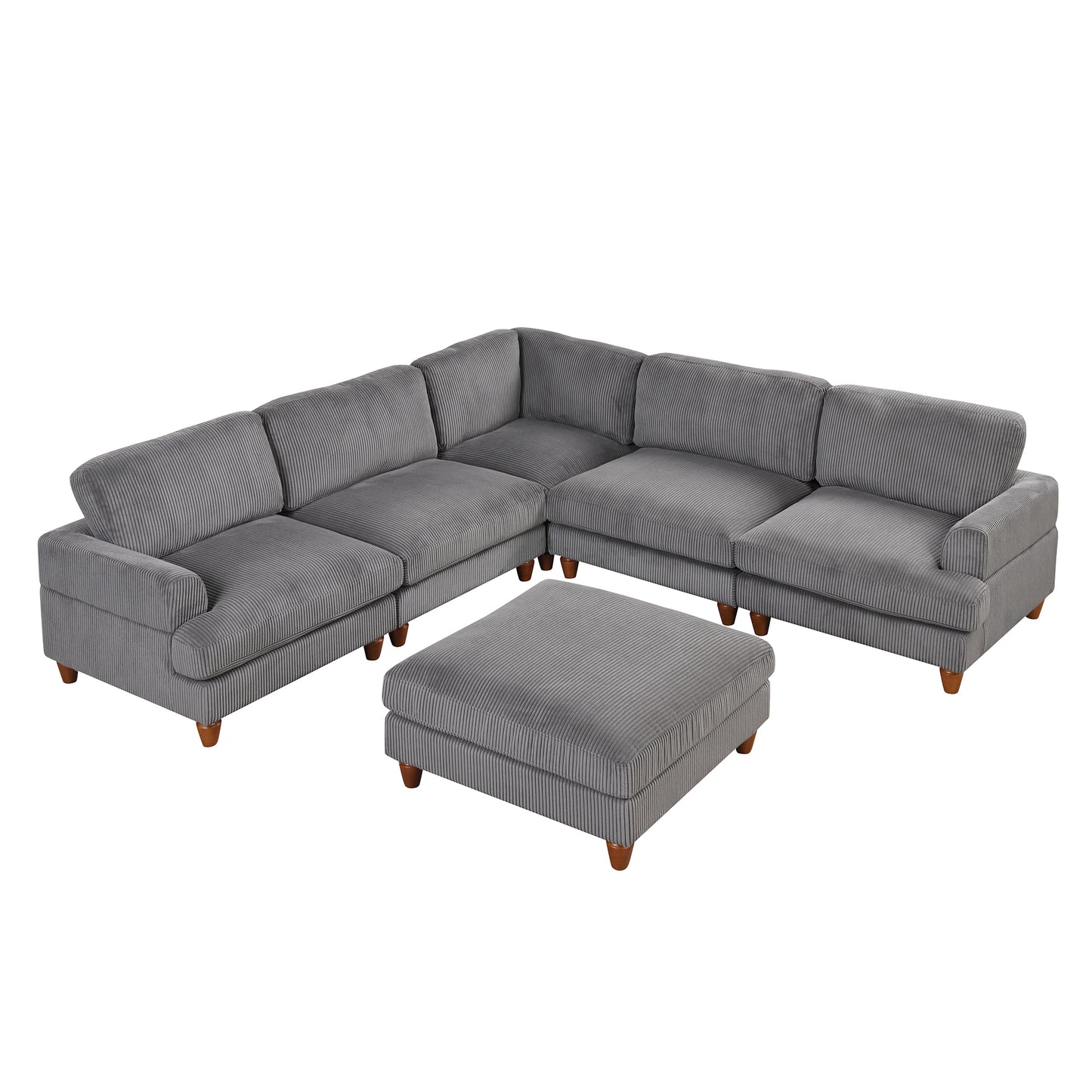 Melysen Modular Sectional Sofa with Ottoman L Shaped Corner Sectional for Living Room£¬Office£¬Spacious Space