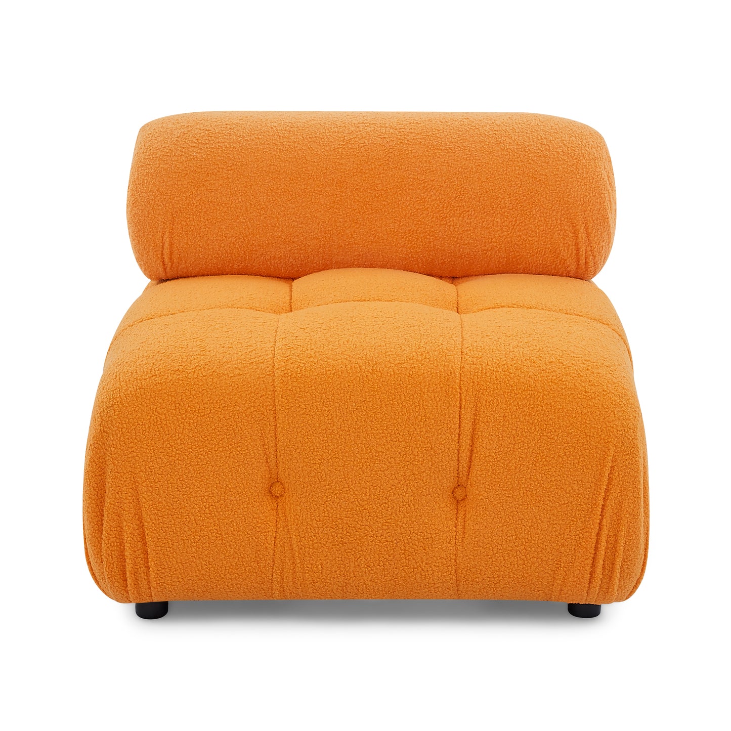 Melysen 93 "Modern Living Room Modular Combined Sofa,Orange Velvet