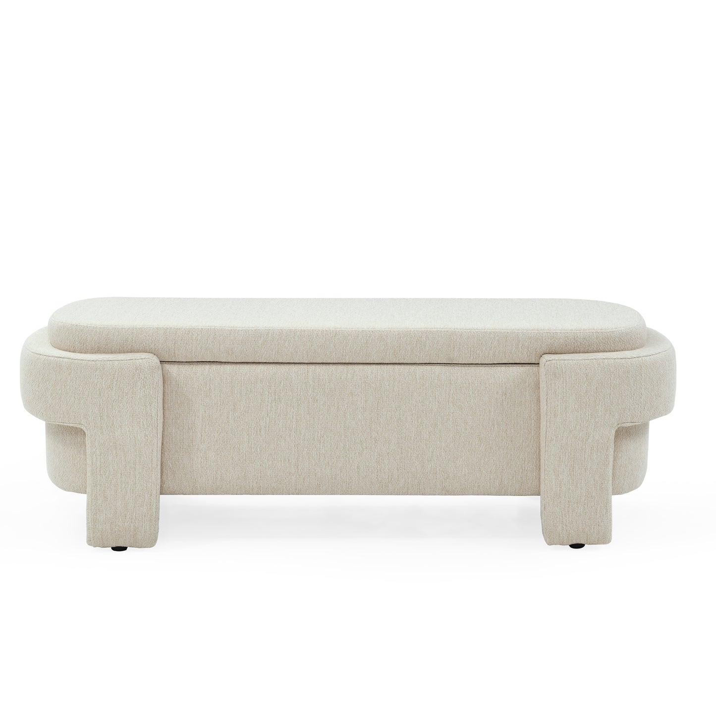 Melysen Linen Fabric Upholstered Bench with Large Storage Space for the Living Room, Entryway and Bedroom,( 51.5"x20.5"x17" )