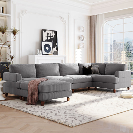 Melysen Modular Sectional Sofa with Ottoman L Shaped Corner Sectional for Living Room£¬Office£¬Spacious Space