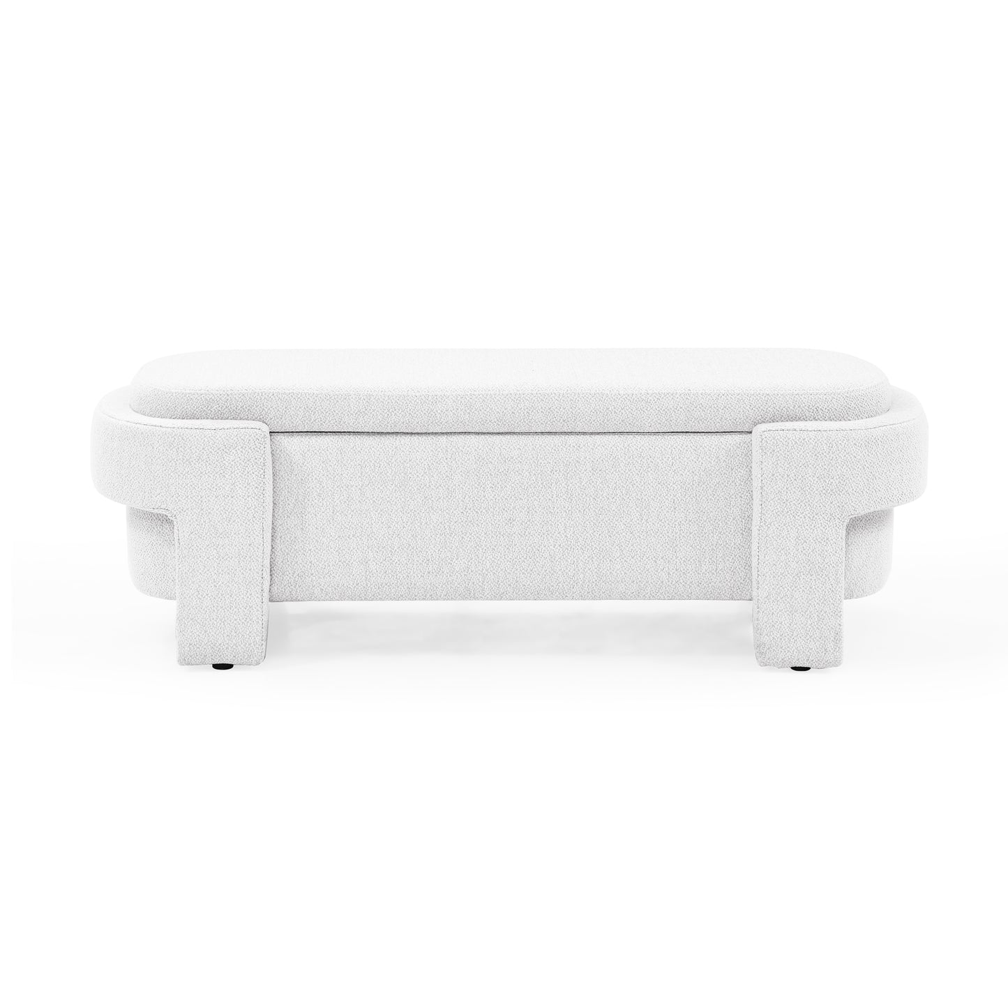 Melysen Linen Fabric Upholstered Bench with Large Storage Space for the Living Room, Entryway and Bedroom,( 51.5"x20.5"x17" )