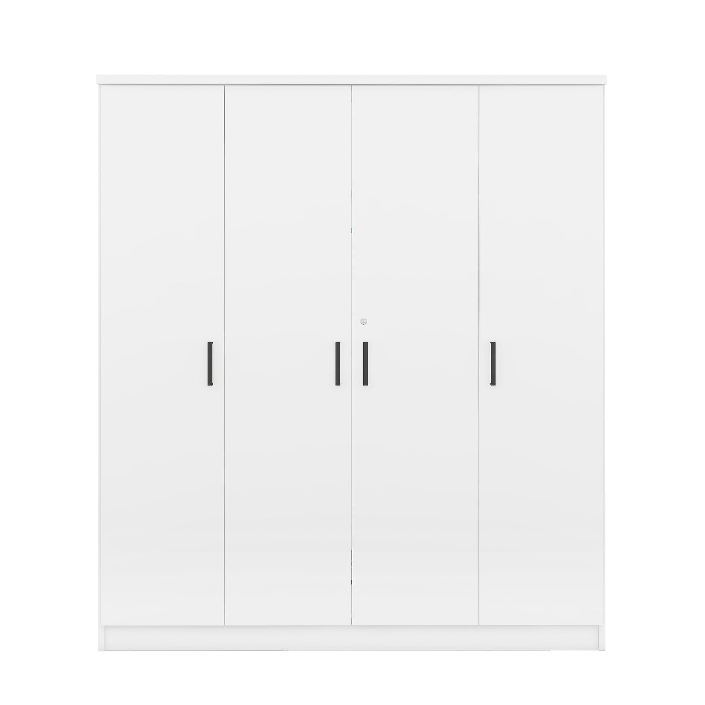 Melysen 4-Door Wardrobe with 1 Drawer, White