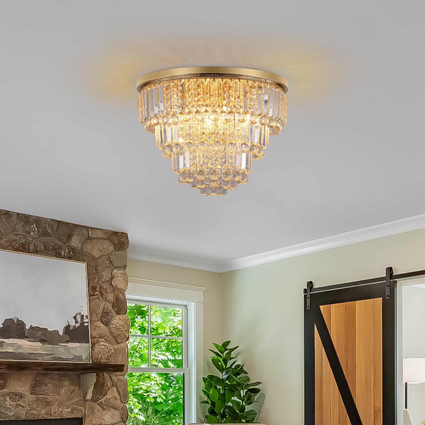 Gold luxury bedroom crystal chandelier,E12(No Bulbs)