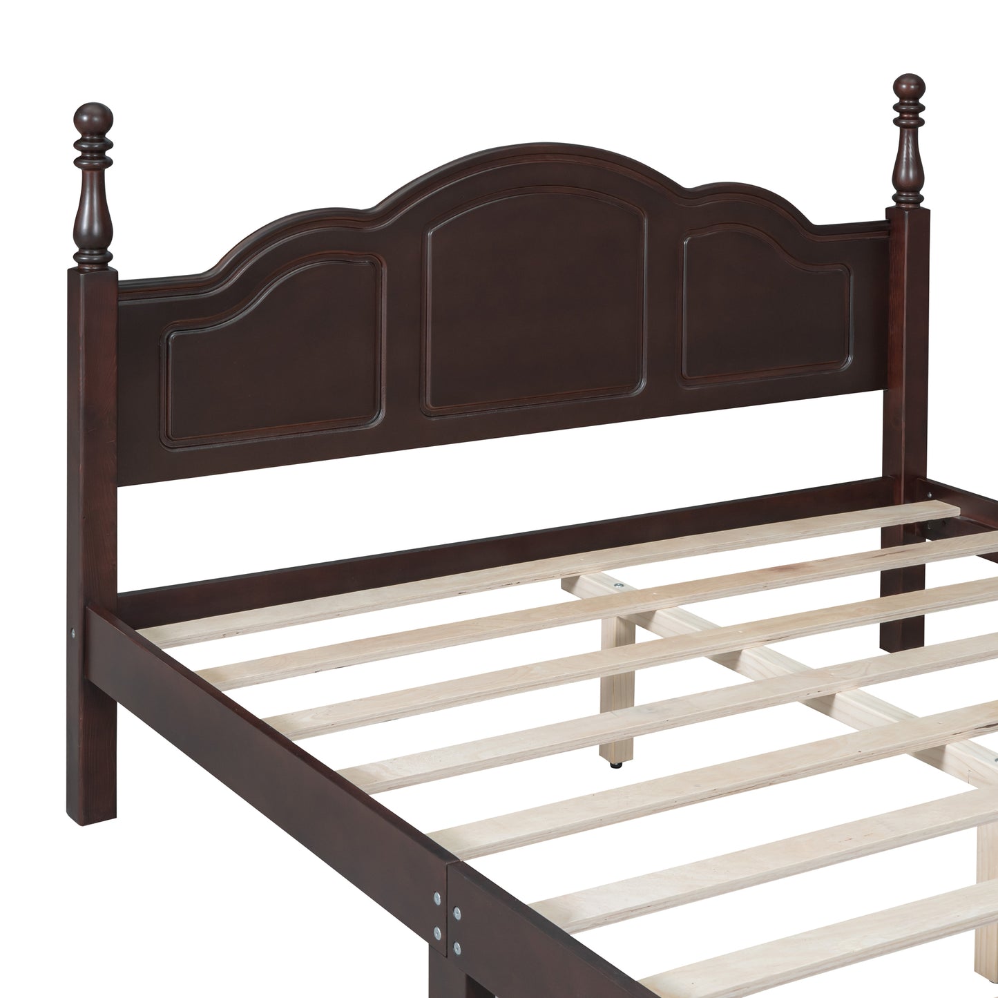 Melysen 3-Pieces Bedroom Sets,Queen Size Wood Platform Bed and Two Nightstands