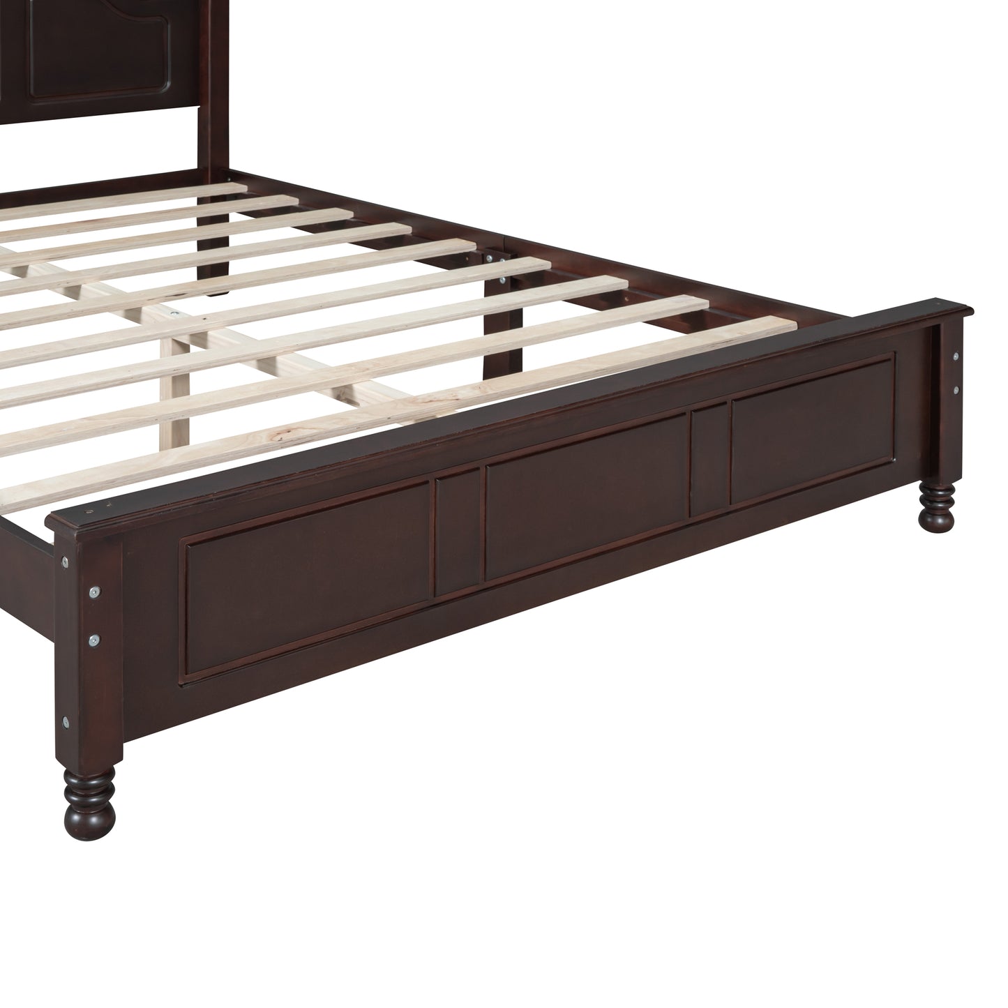 Melysen 3-Pieces Bedroom Sets,Queen Size Wood Platform Bed and Two Nightstands