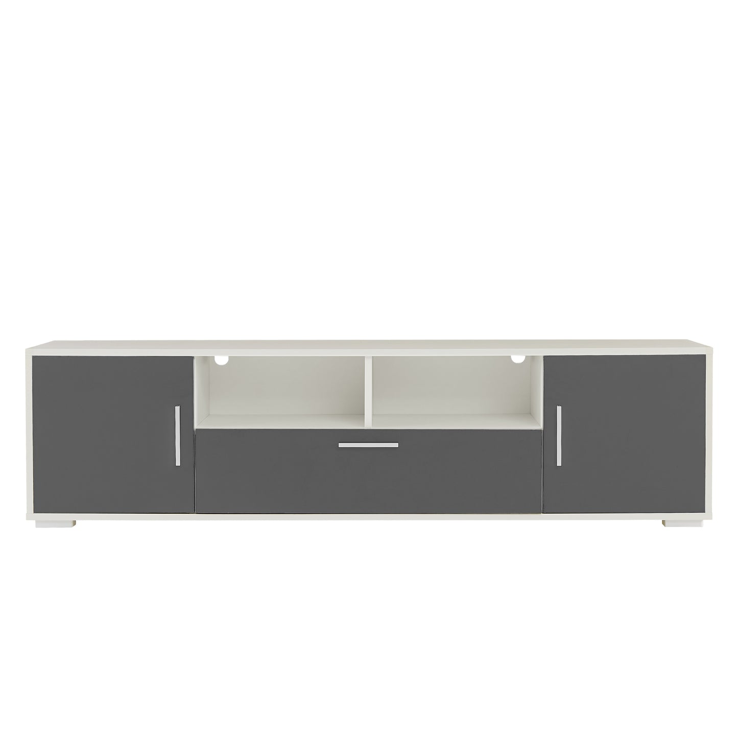 Melysen entertainment center TV station,TVconsole,console with LED light belt, light belt can be remote control,Gray