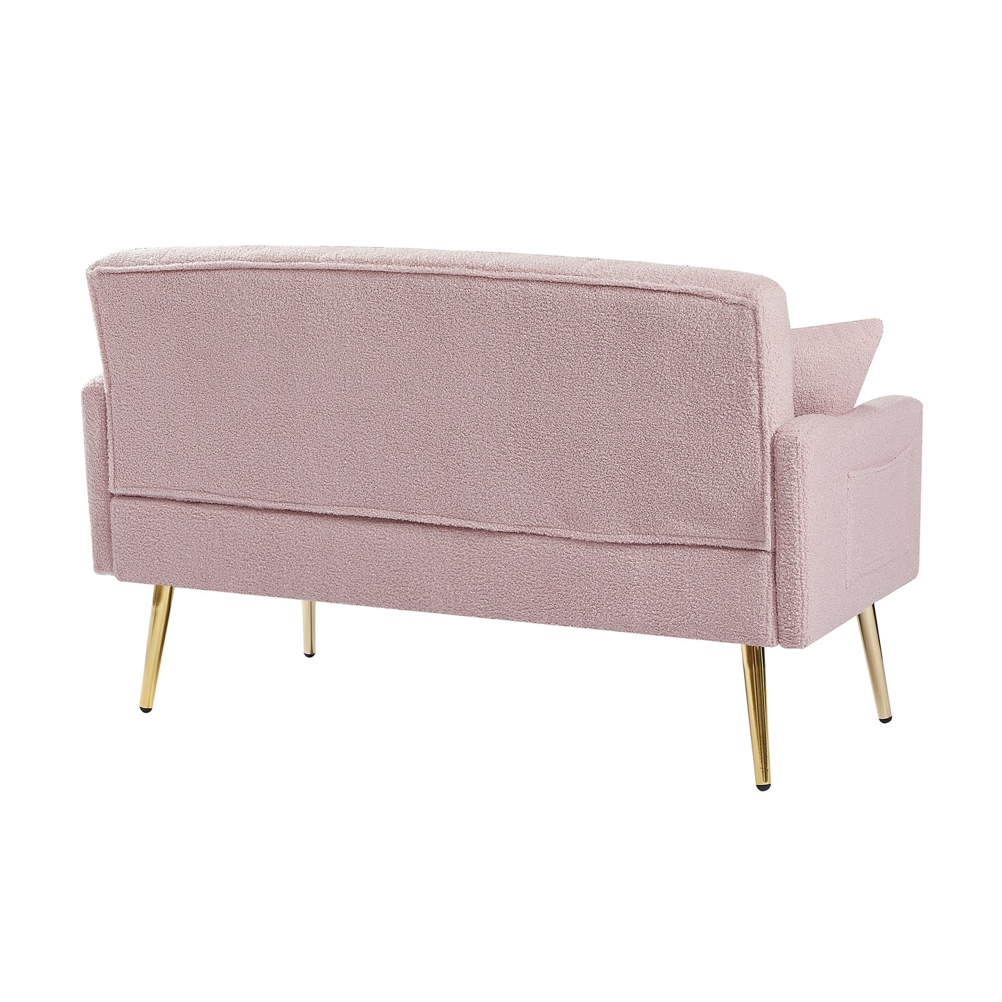 Melysen Pink Teddy Fabric 2 Seater Sofa