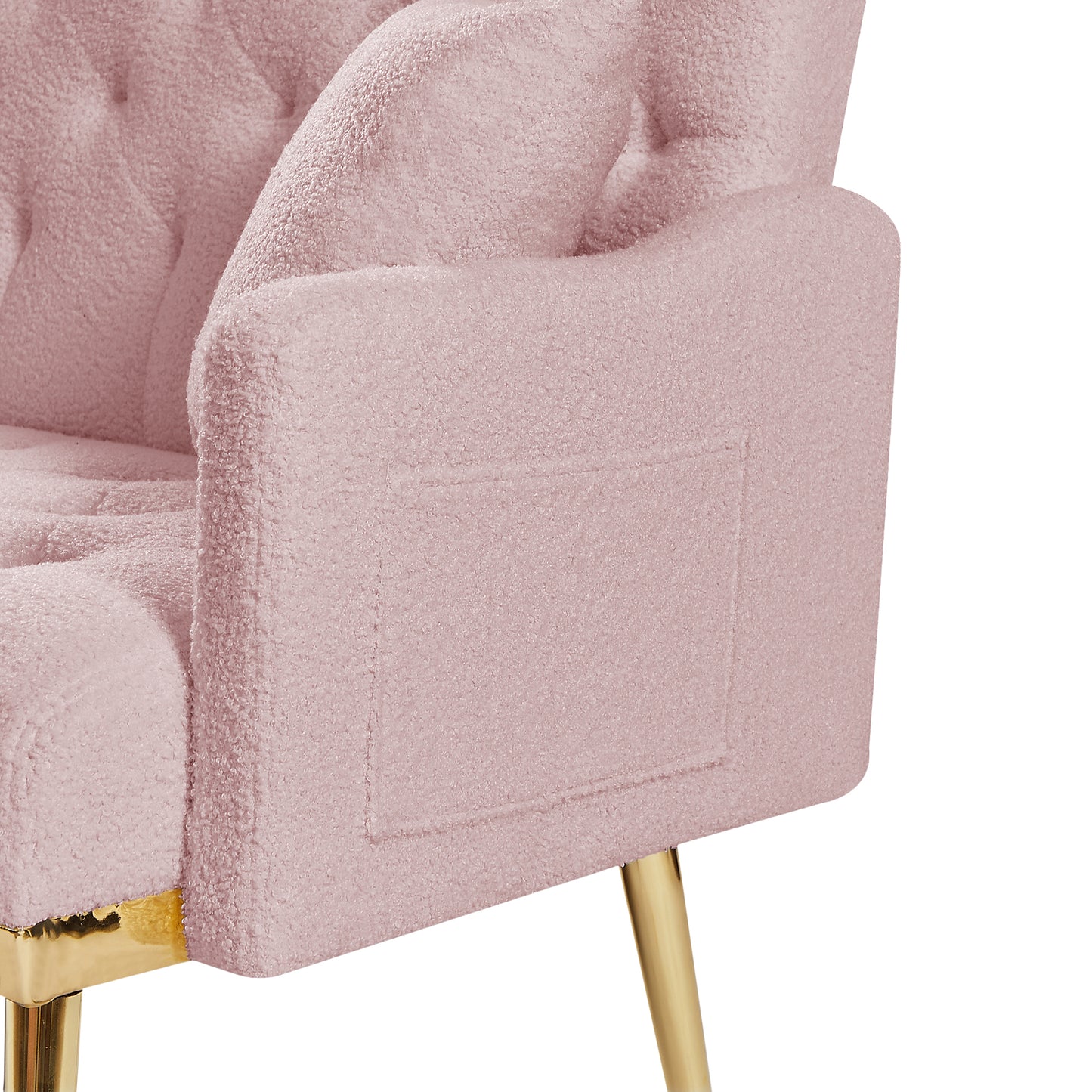 Melysen Pink Teddy Fabric 2 Seater Sofa