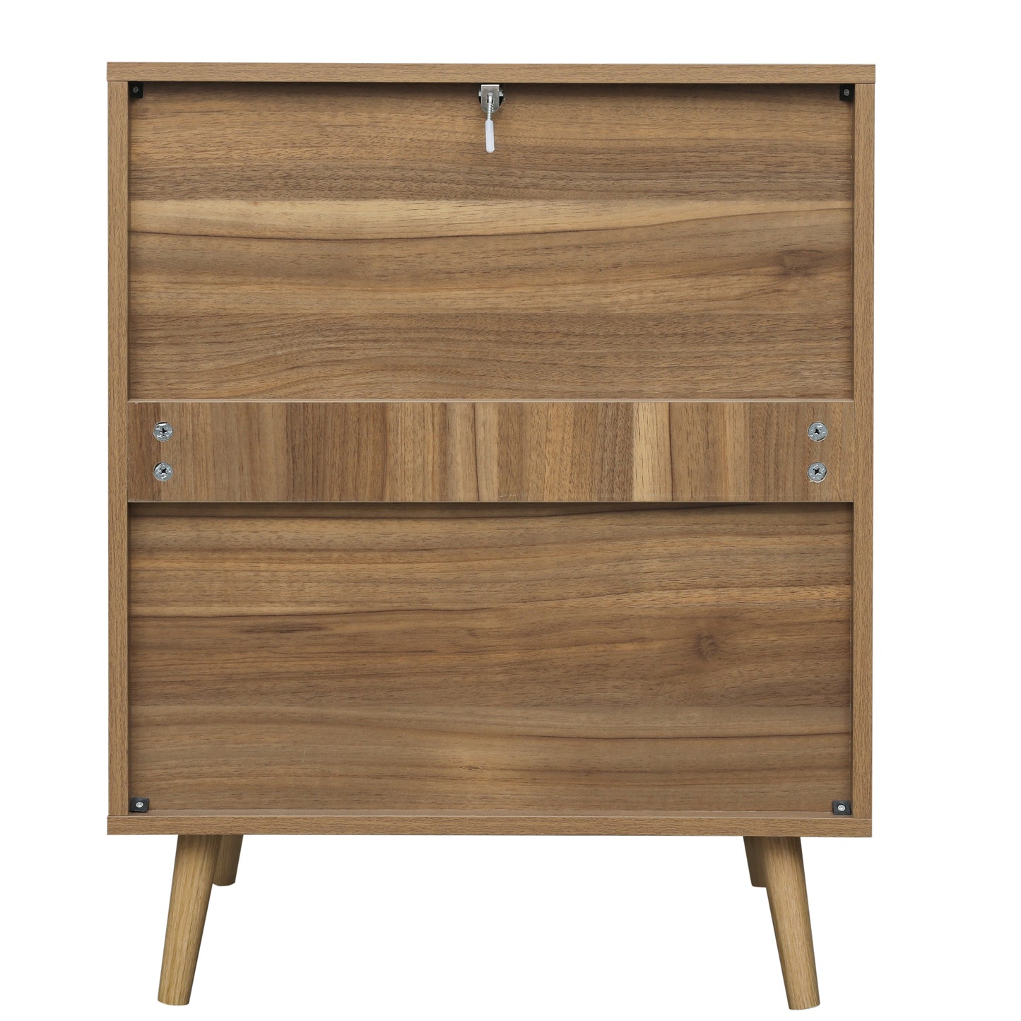 Melysen 3 Drawer Cabinet, Suitable for bedroom, living room, study,Walnut