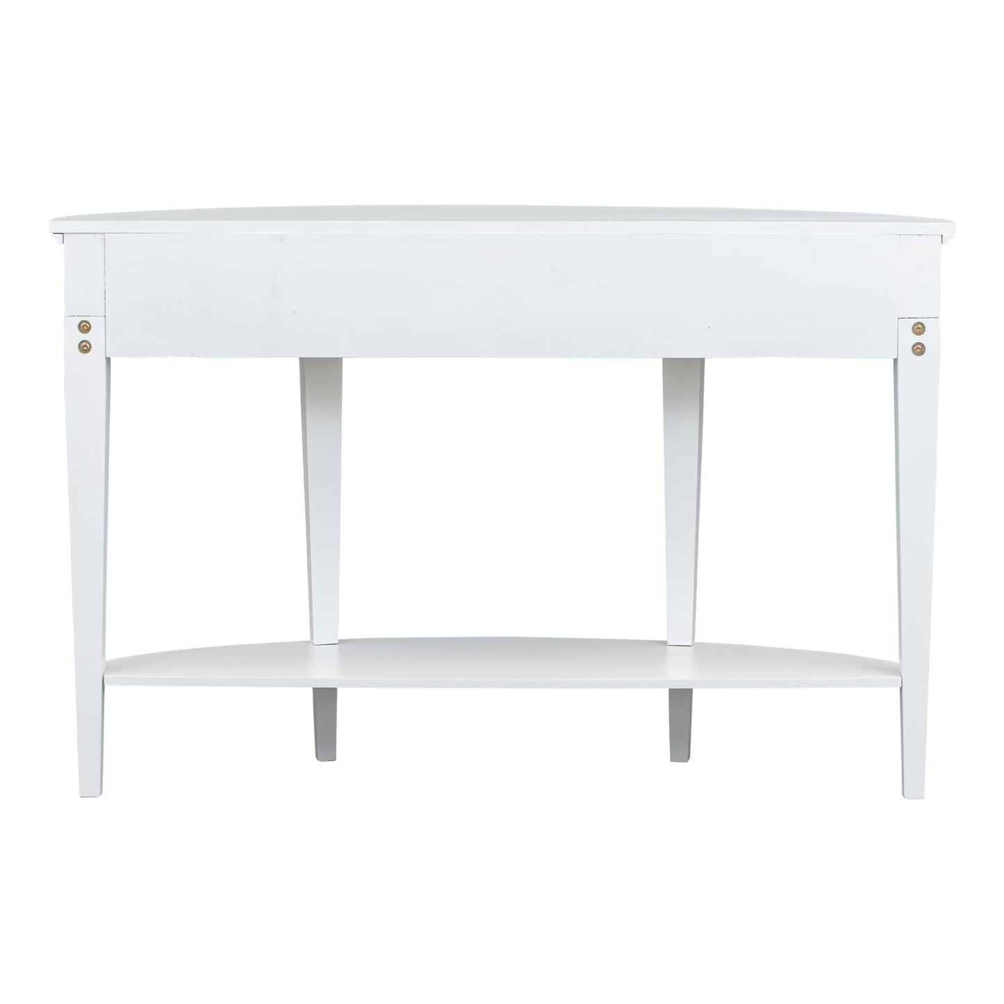 Melysen Modern Curved Console Table Sofa Table with 3 drawers and 1 Shelf for Hallway, Entryway, Living Room