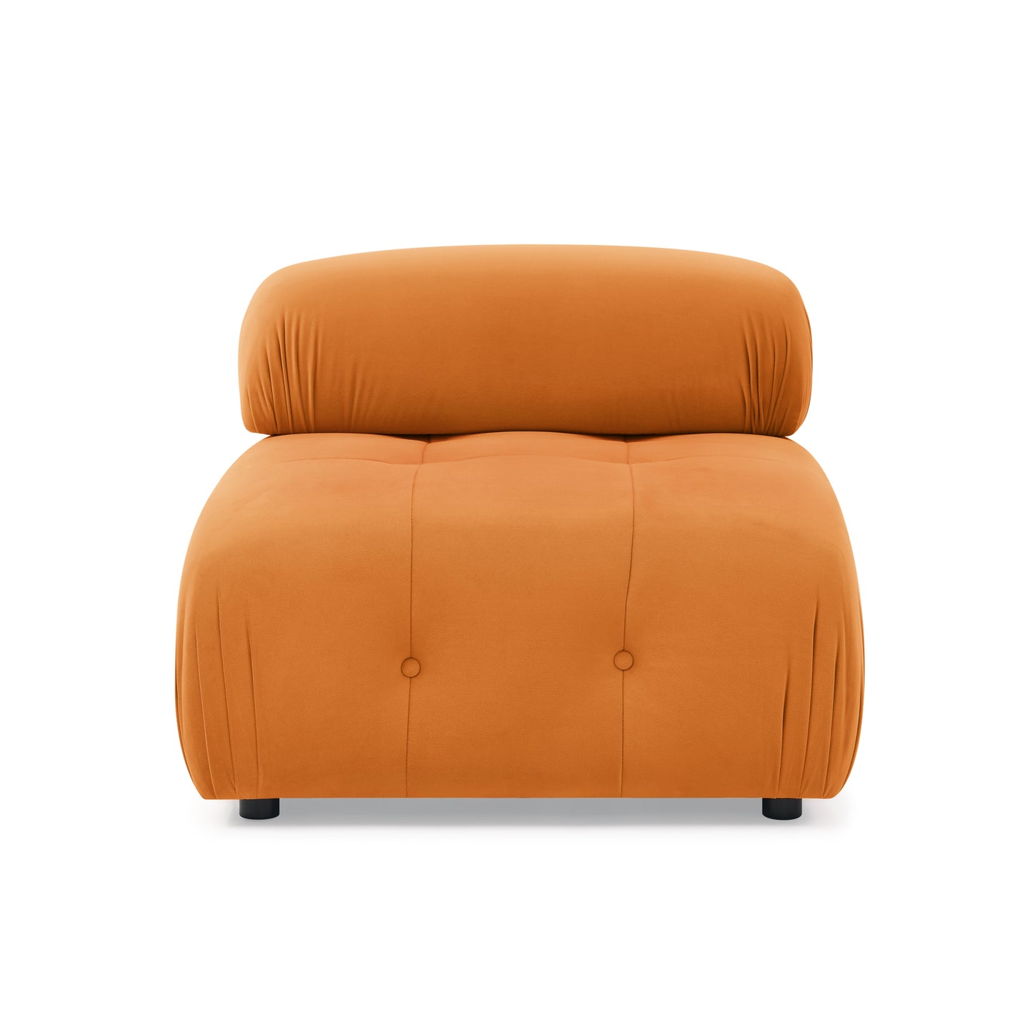 Melysen 93 "Modern Living Room Modular Combined Sofa,Orange Velvet