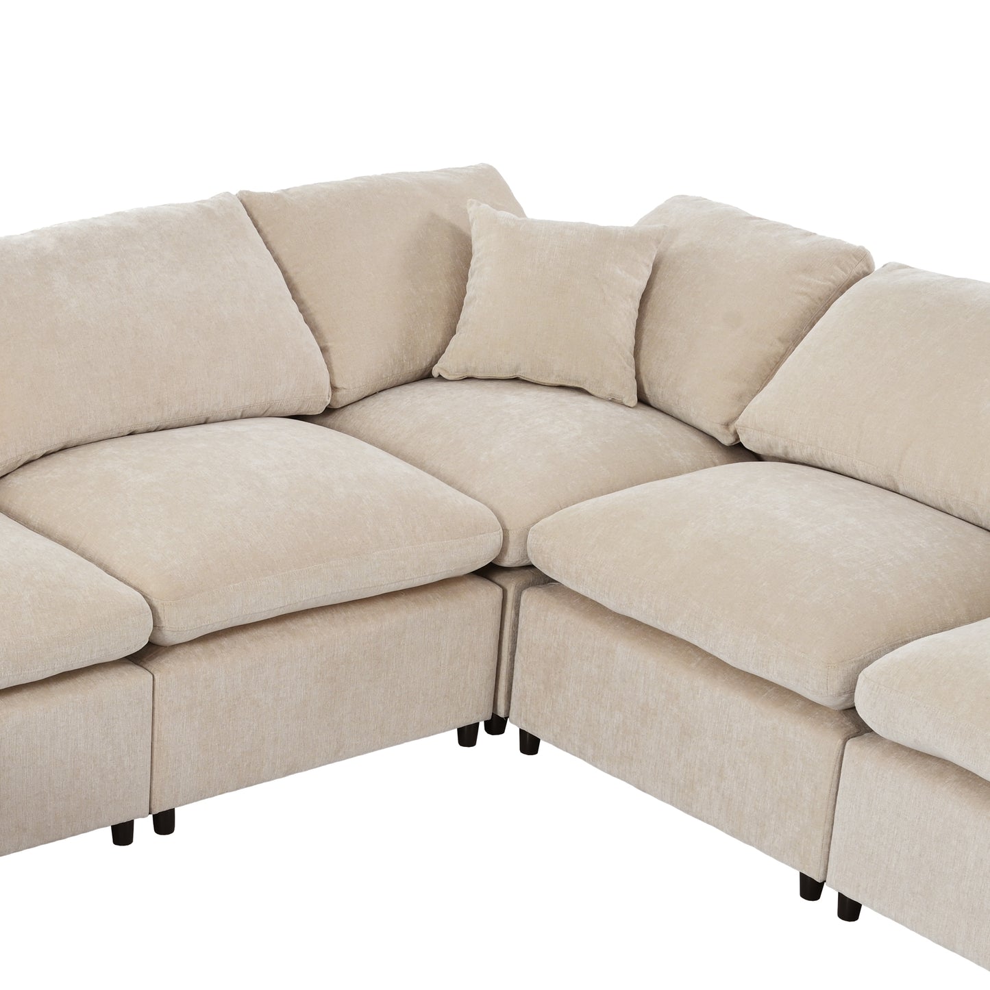 Melysen Oversized Modular Sectional Sofa with Ottoman L Shaped Corner Sectional for Living Room£¬Office£¬Spacious Space