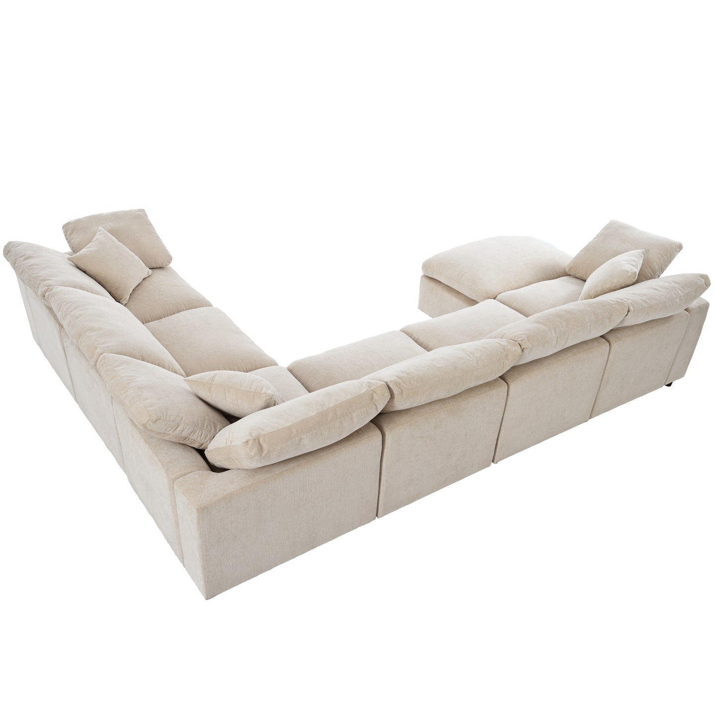 Melysen Oversized Modular Sectional Sofa with Ottoman L Shaped Corner Sectional for Living Room£¬Office£¬Spacious Space