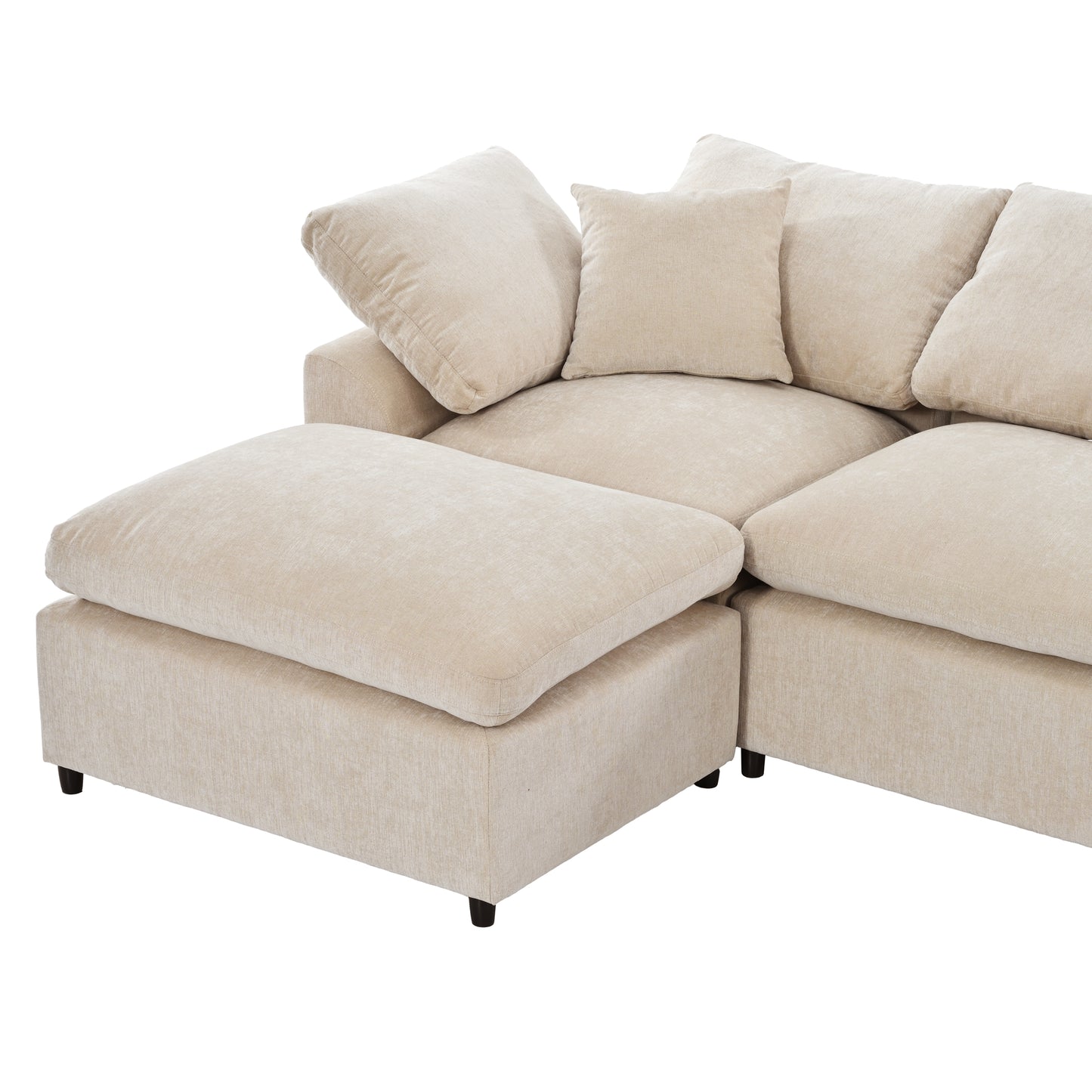 Melysen Oversized Modular Sectional Sofa with Ottoman L Shaped Corner Sectional for Living Room£¬Office£¬Spacious Space