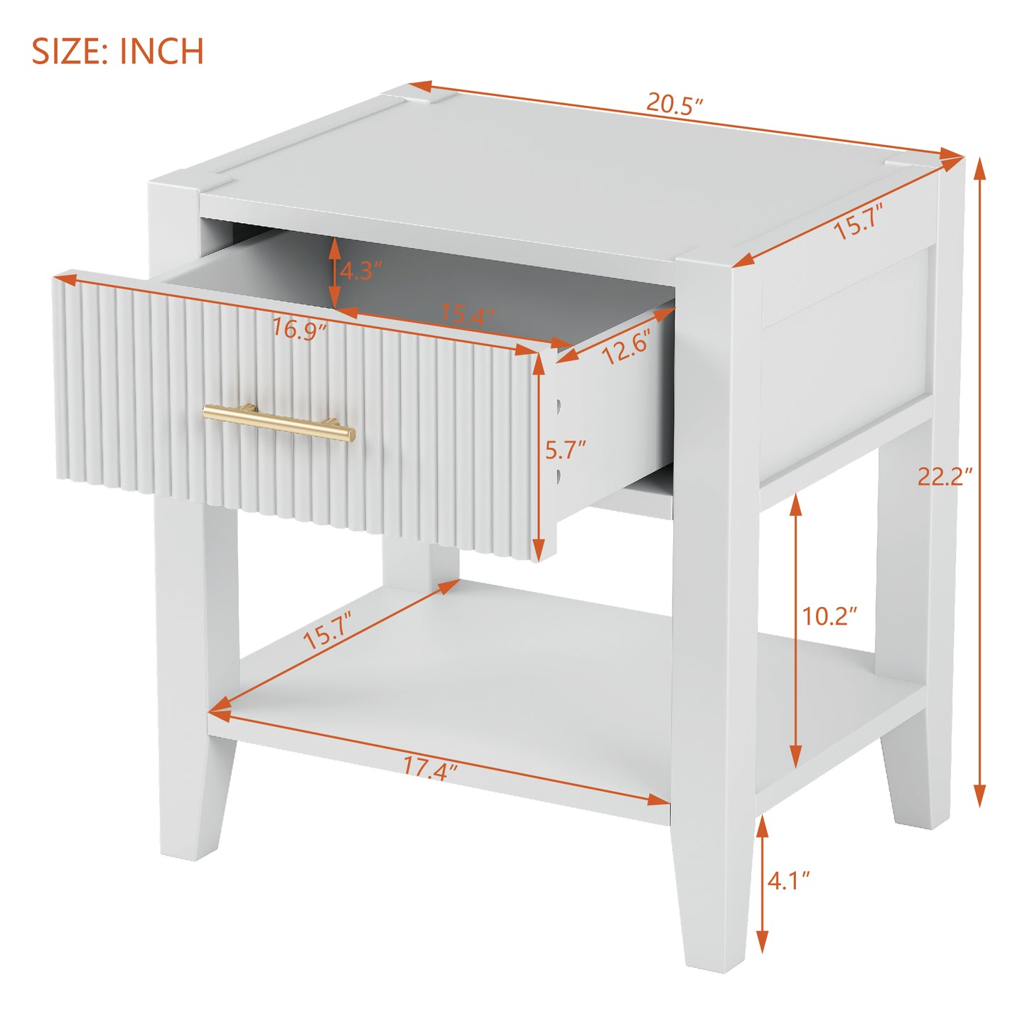 Melysen 3-Pieces Bedroom Sets Queen Size Tufted Upholstered  PU Platform Bed with Nightstand and Storage Dresser,White