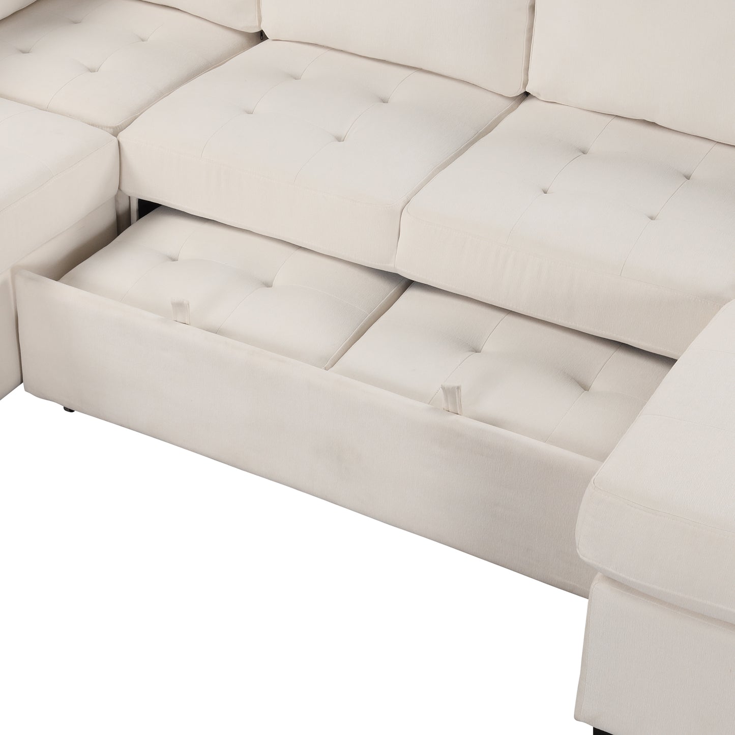 Melysen Sectional Sleeper Sofa with Pull-out Bed and Lounge Chair£¬USB and Type-C Interfaces£¬Suitable for Living Room£¬Office£¬and Spacious Spaces