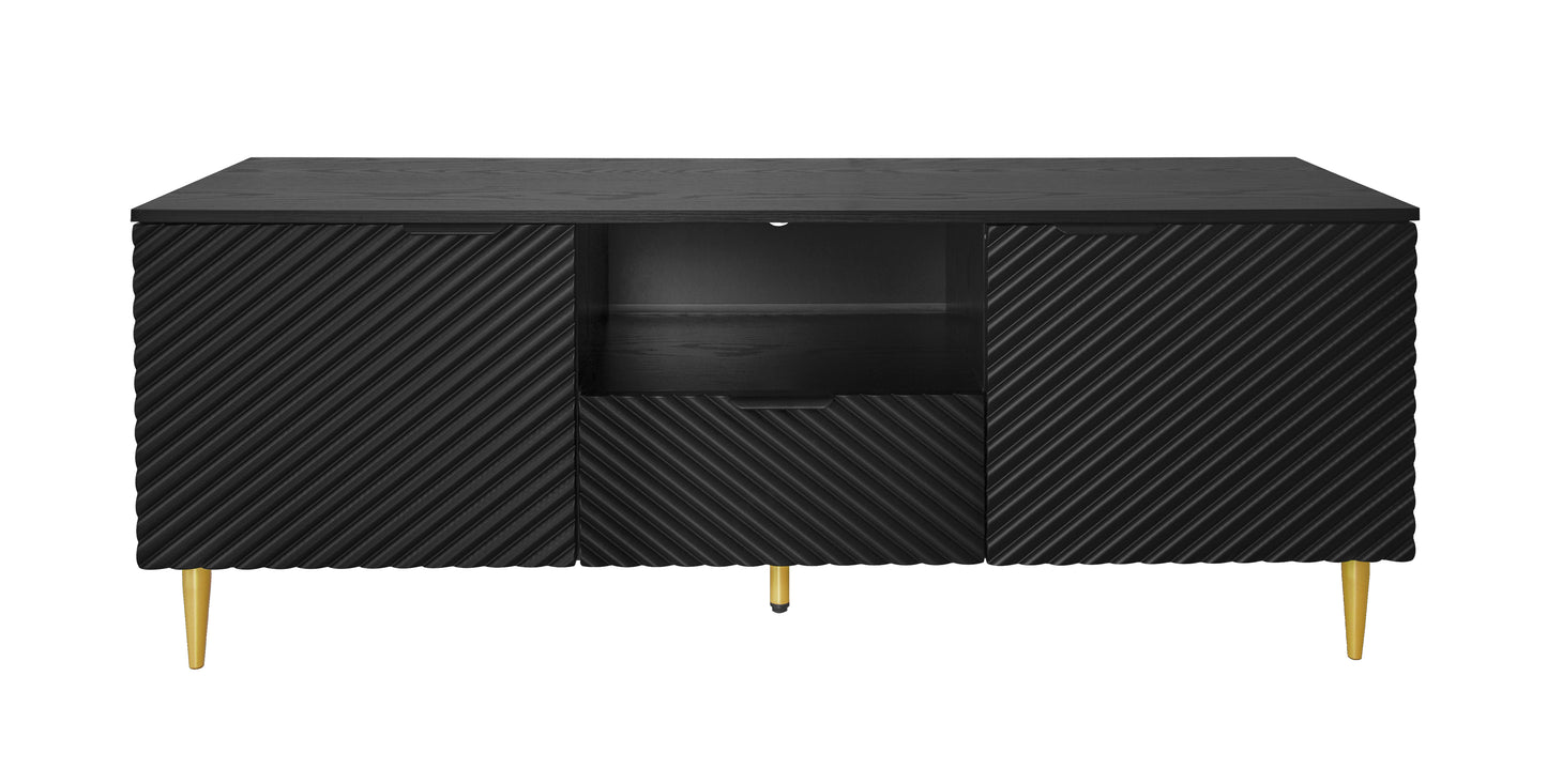 Melysen TV Stand with Solid Ion Feet, TV Console Table