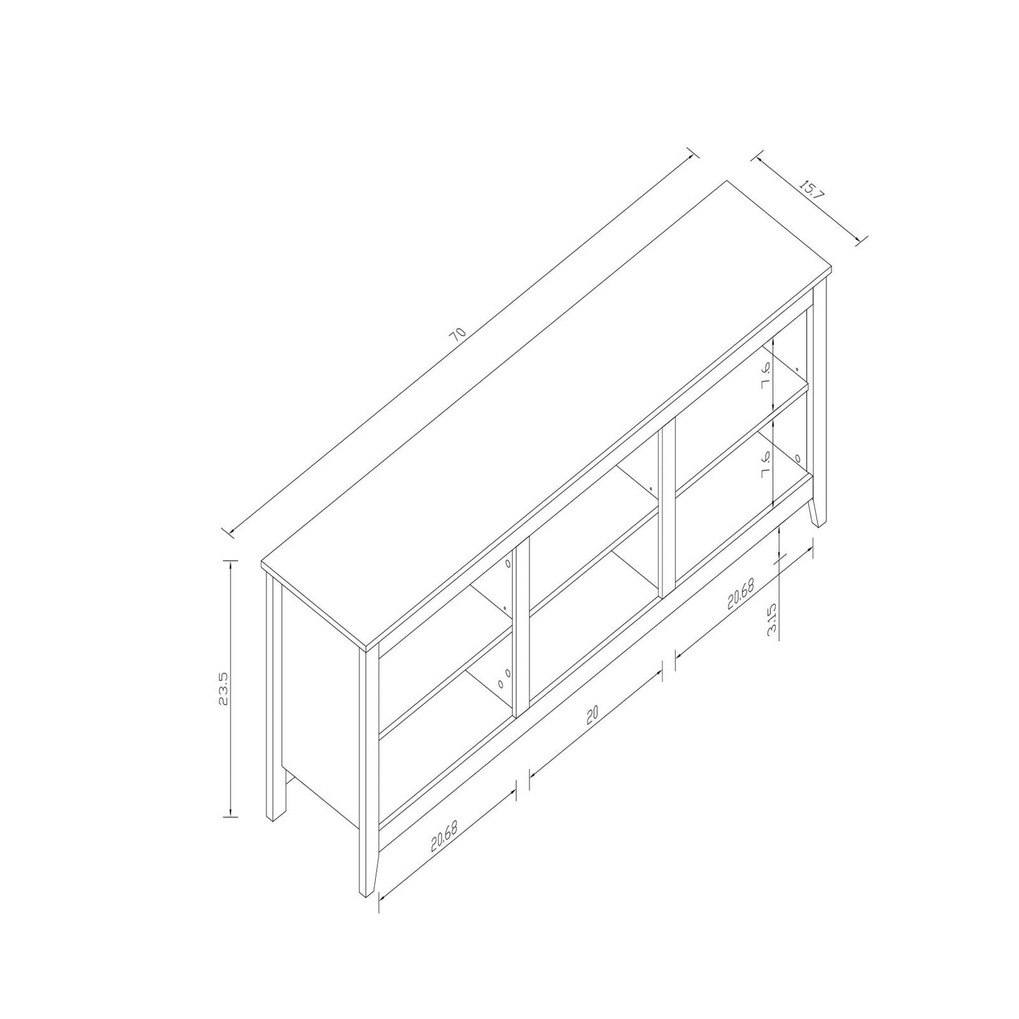 Melysen Brown TV stand, capable of accommodating 70 inch TV stand, media console, entertainment center TV table, 3 storage cabinets, living room and bedroom with open shelves,tv stands for living room