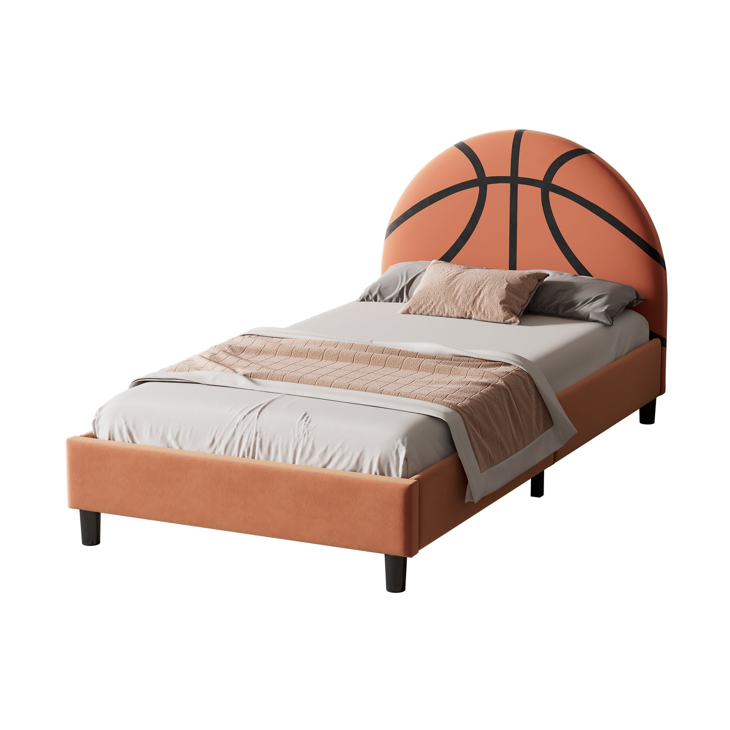 Basketball Design with Cushioned Bed(Twin)