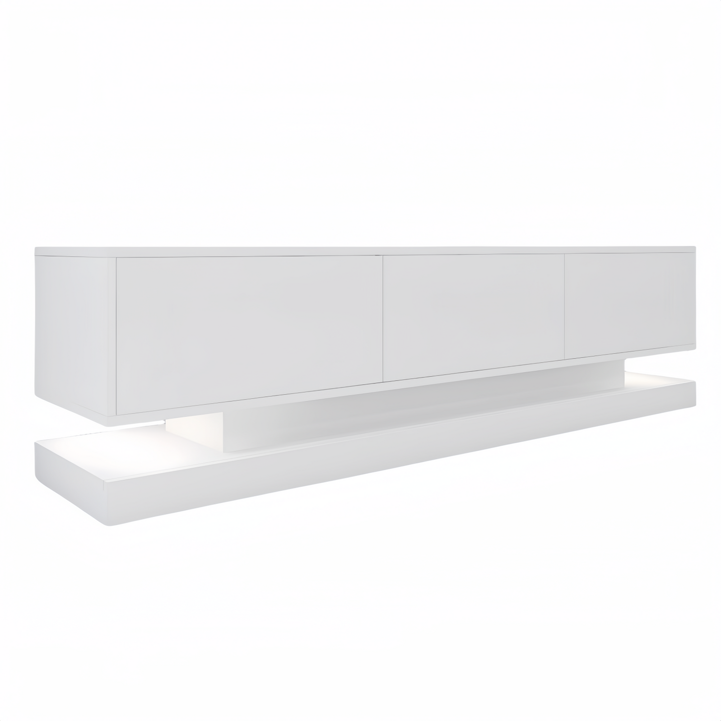 Melysen High Gloss TV Cabinet With 4 Drawers with 16 colors RGB Led Light Buletooth Control