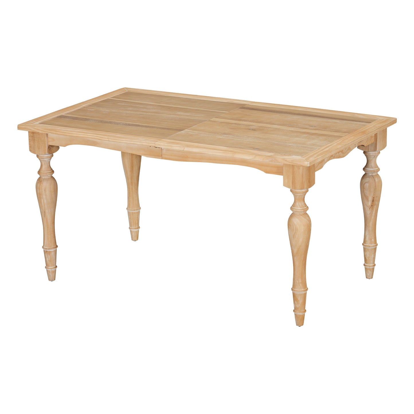 Melysen Vintage Traditional 82.7inch Extendable Dining Table with 23.6inch Removable Leaf